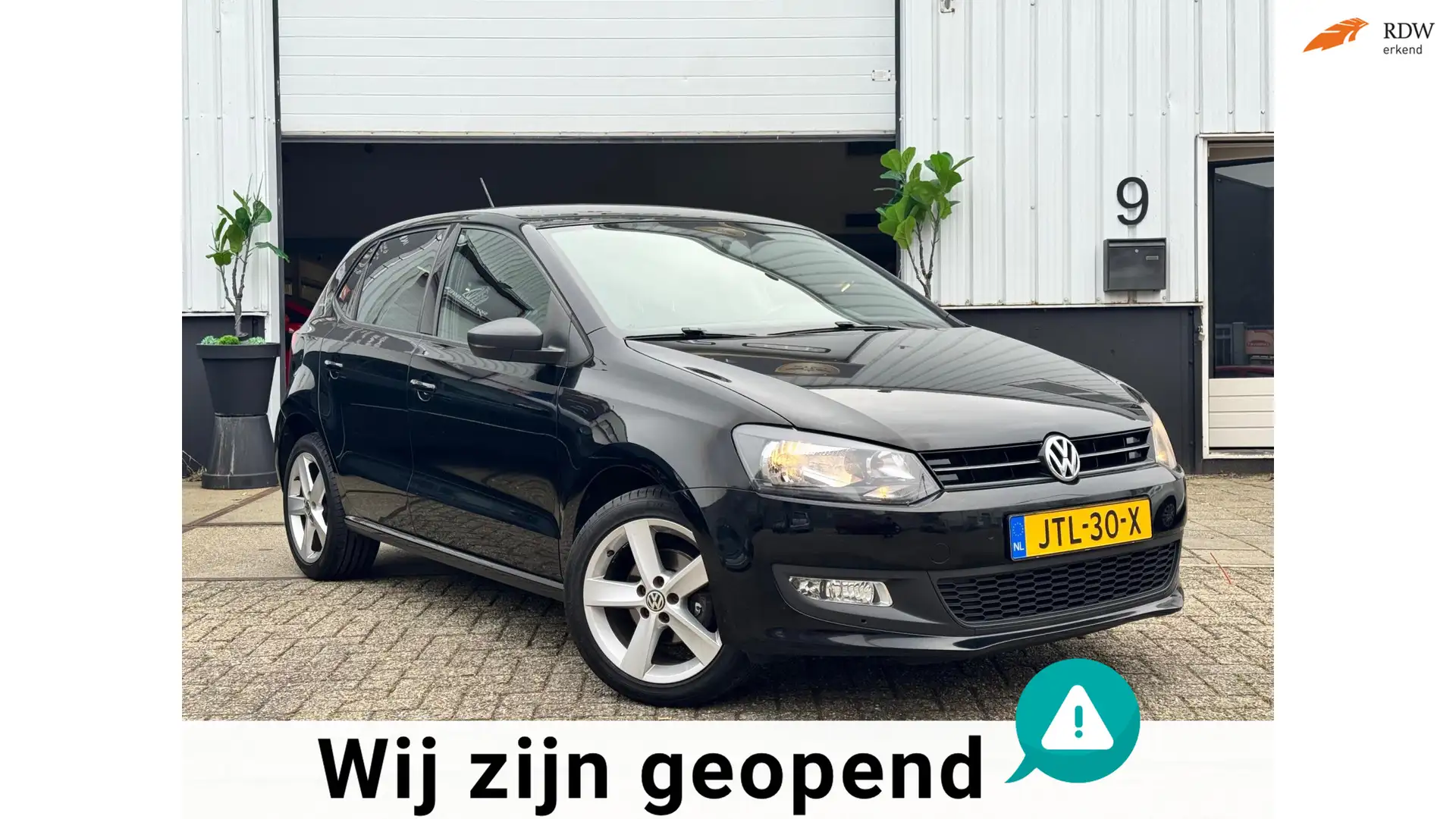 Volkswagen Polo 1.2 Easyline |STOELVERW|CRUISEC|BOEKJES|GARANTIE Schwarz - 1