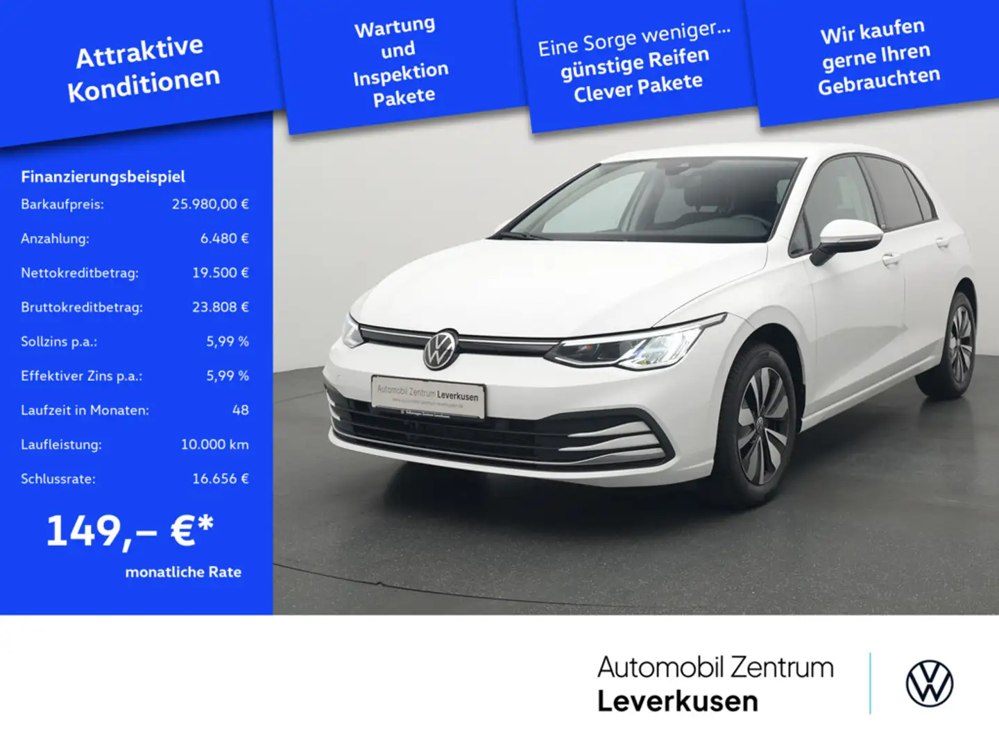 Volkswagen Golf VIII Move DSG SHZ LED PDC VIRT CARPLAY Schwarz - 1