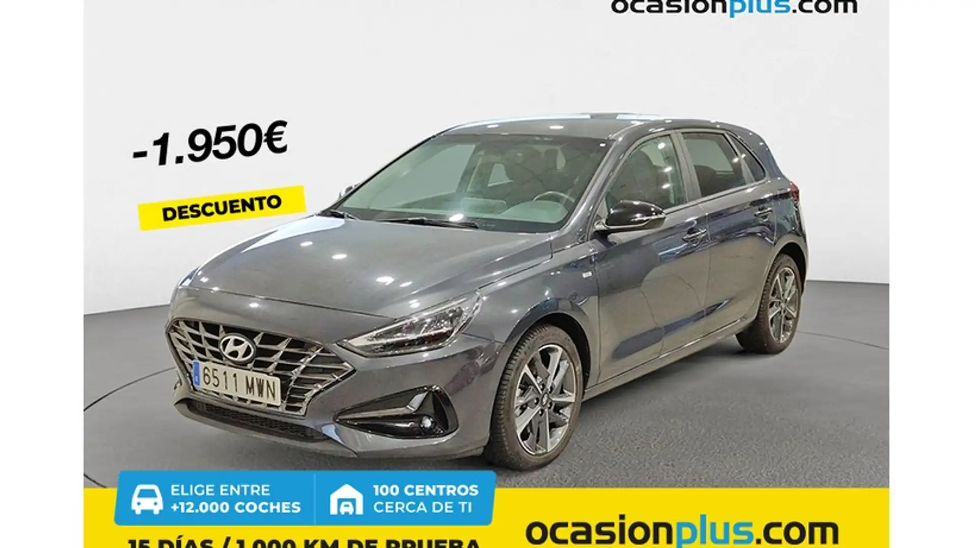 Hyundai i30 1.6CRDi Klass 48V 136 Gris - 1