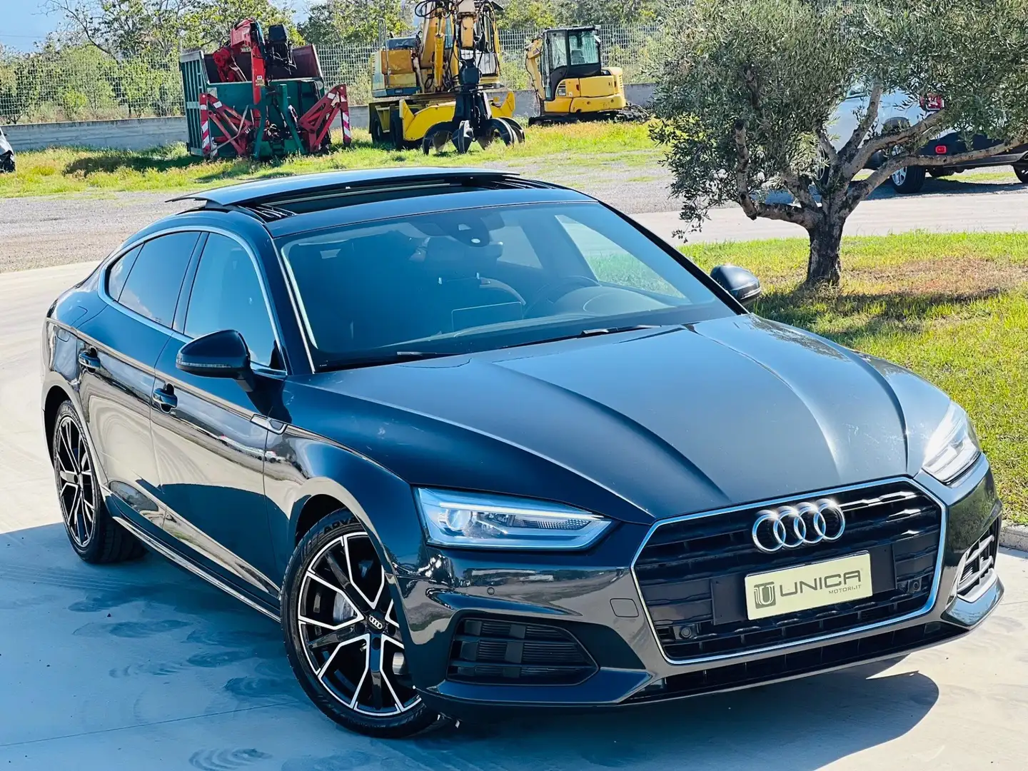 Audi A5 SPORTBACK 40 2.0 TDI 190cv S-TRONIC TETTO UNICA Gris - 1