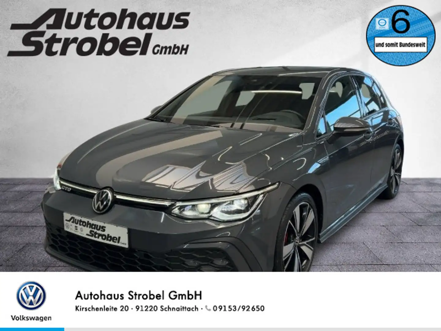 Volkswagen Golf VIII GTD 2.0 TDI DSG LED-Matrix ACC Navi Ka Grau - 1