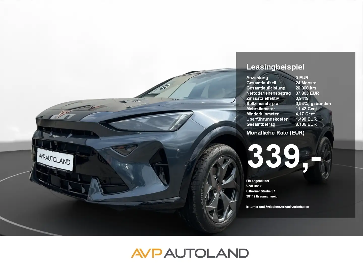 CUPRA Formentor 2.0 TDI DSG | AHK | NAVI | ACC | Grau - 1