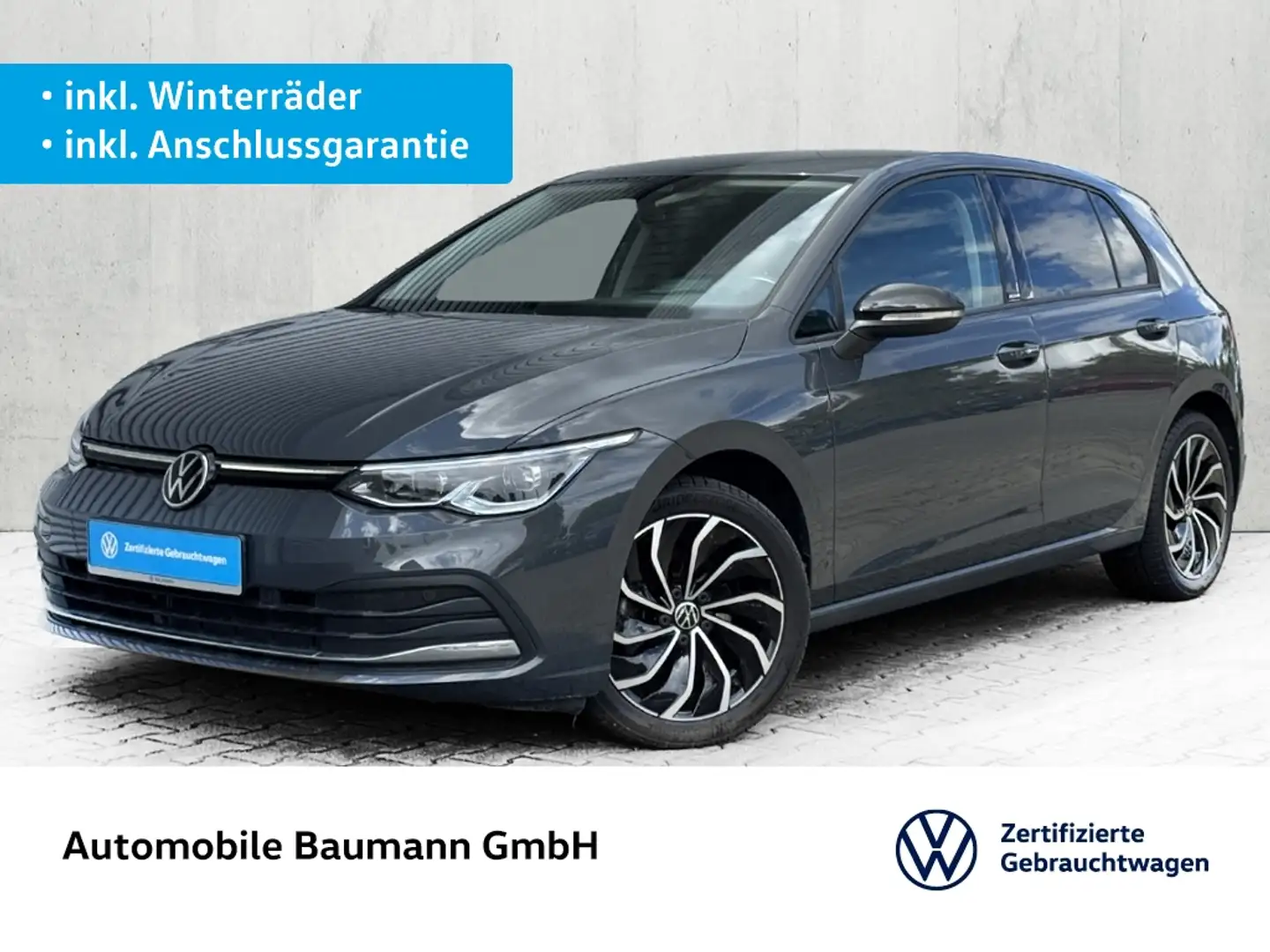 Volkswagen Golf VIII 1.5 eTSI DSG ACTIVE *MATRIX*NAVI*HUD* Grau - 1