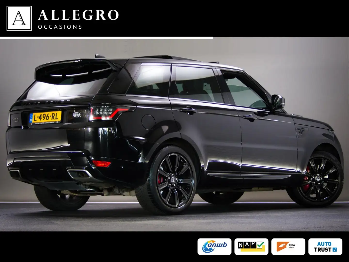 Land Rover Range Rover Sport P400e Limited Edition (SCHUIF-/KANTELDAK, LUCHTVER Zwart - 2