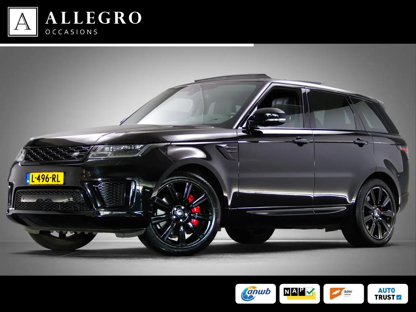 Land Rover Range Rover Sport P400e Limited Edition (SCHUIF-/KANTELDAK, LUCHTVER Zwart - 1