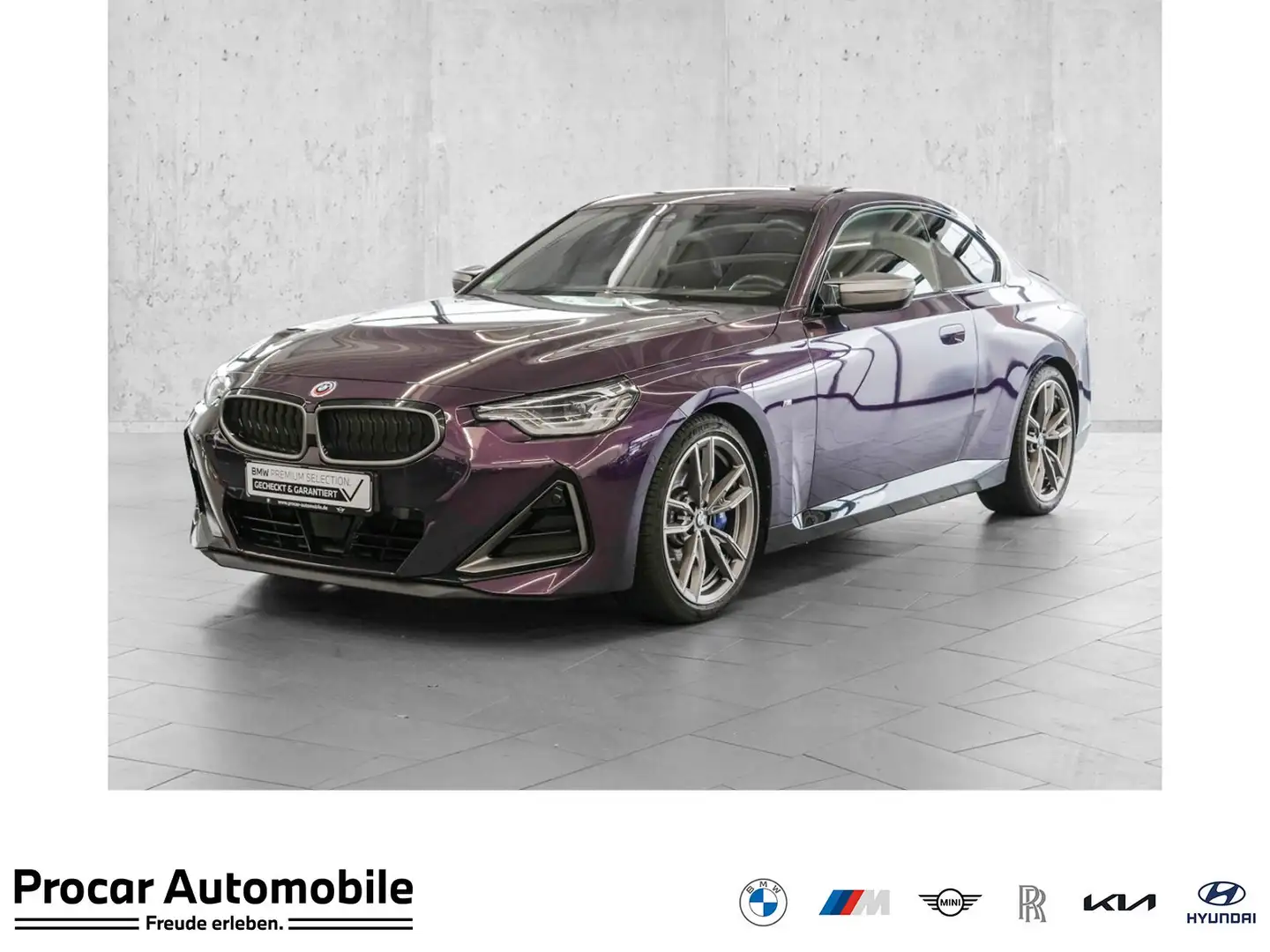 BMW 240 M240i Aut Nav LED Komfzg Drive+Park HiFi Violett - 1