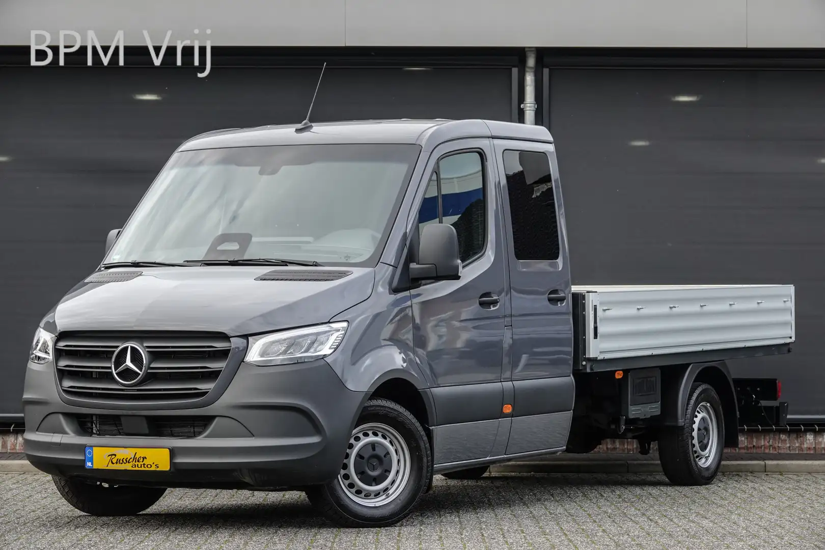 Mercedes-Benz Sprinter L3 Dubbele Cabine 317Cdi 170Pk 9G-Tronic | Open la Grijs - 1