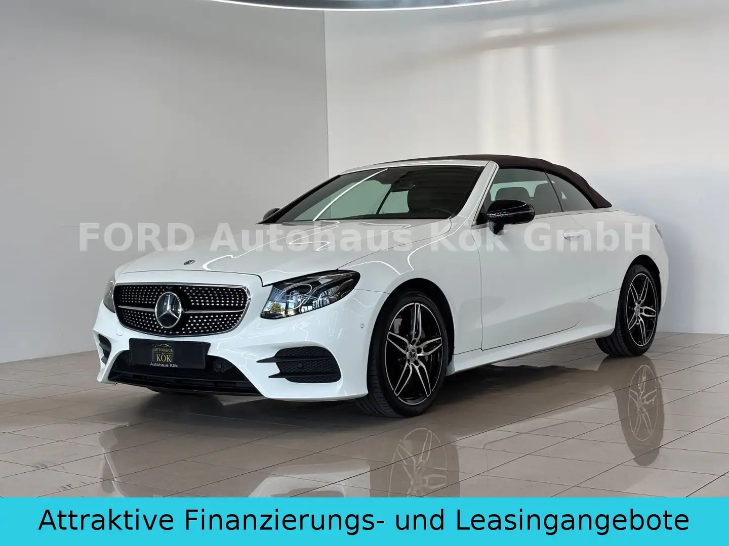 Mercedes-Benz E 450 Cabrio 4Matic 8 Fach AMG Line Nightpa 360 Weiß - 1
