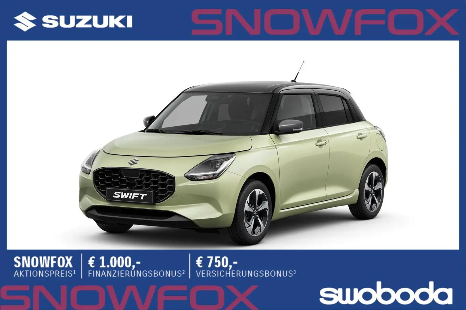 Suzuki Swift 1,2 Hybrid Flash Gelb - 1