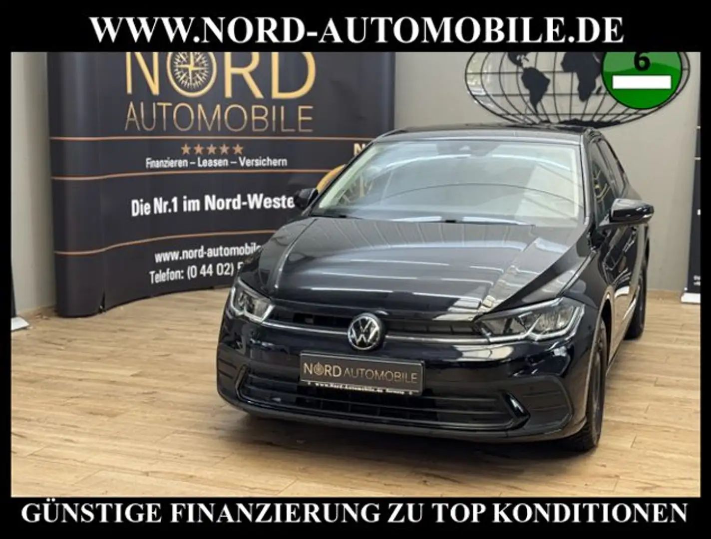 Volkswagen Polo VI 1.0 TSI Life DSG Dig.Cockpit/Navi/LED/ Life Schwarz - 1