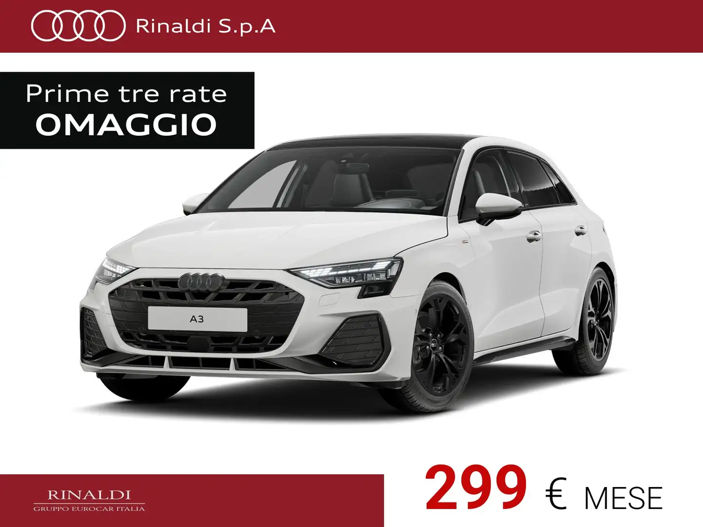 Audi A3 sportback 35 1.5 tfsi mhev s line edition s-tronic Bianco - 1