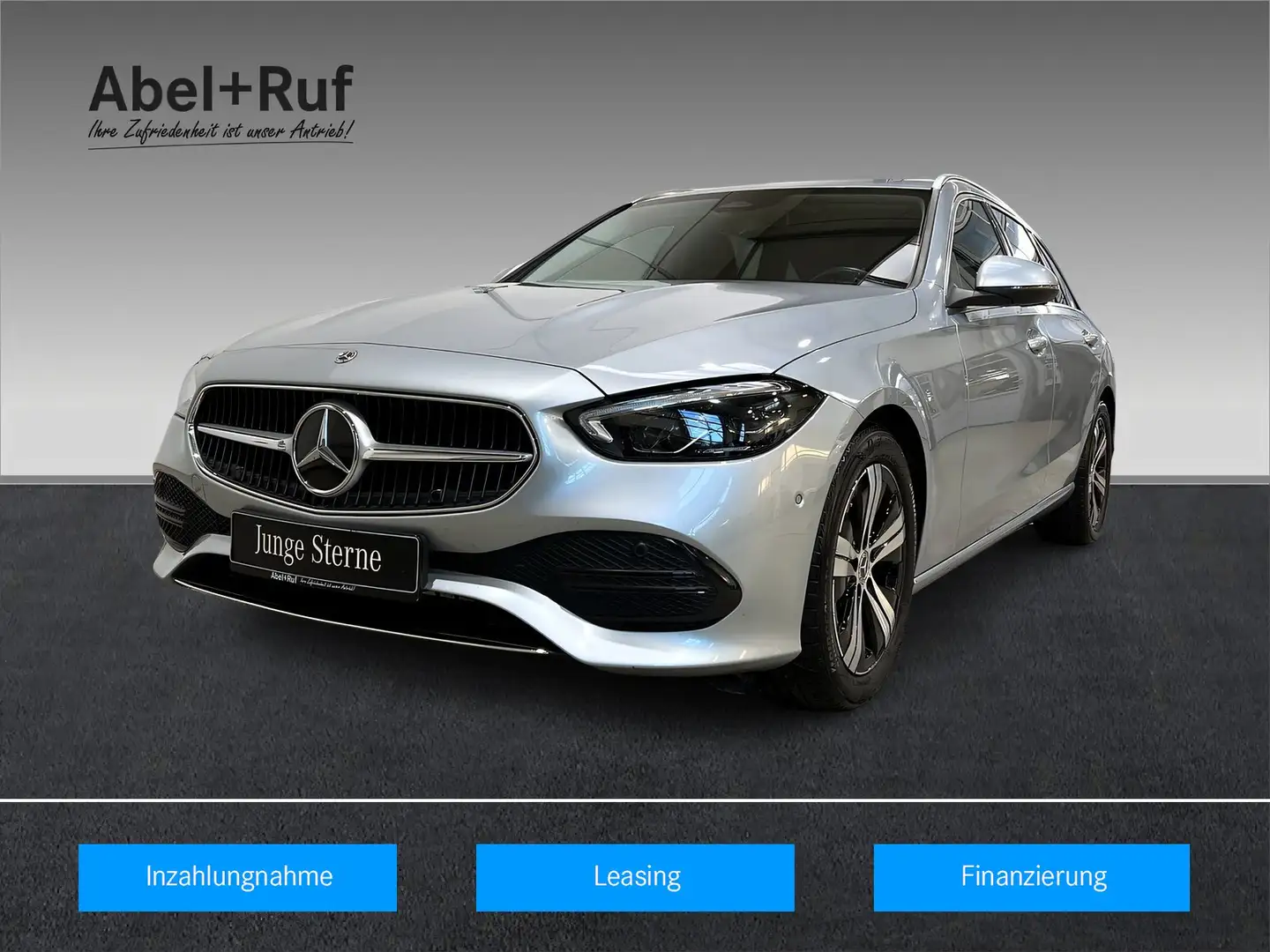 Mercedes-Benz C 220 d 4M T-Modell AVANTGARDE+LED+Kame+Ambi+AHK Silber - 1