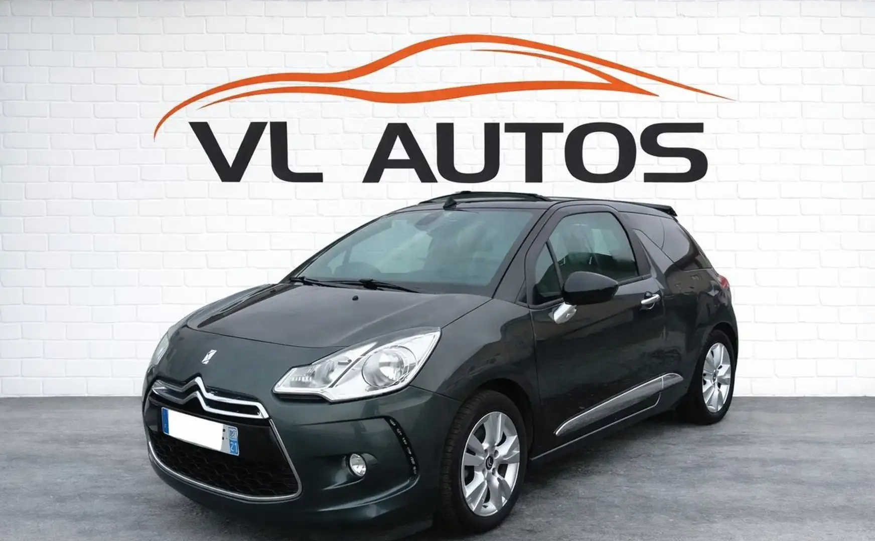 Citroen DS3 Citroën Cabriolet 1.6 VTi 16V 120 cv Crit'air 1 Gris - 2