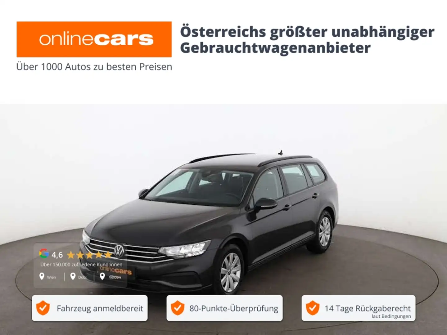 Volkswagen Passat Variant 2.0 TDI Aut LED RADAR NAVI R-CAM Grau - 1