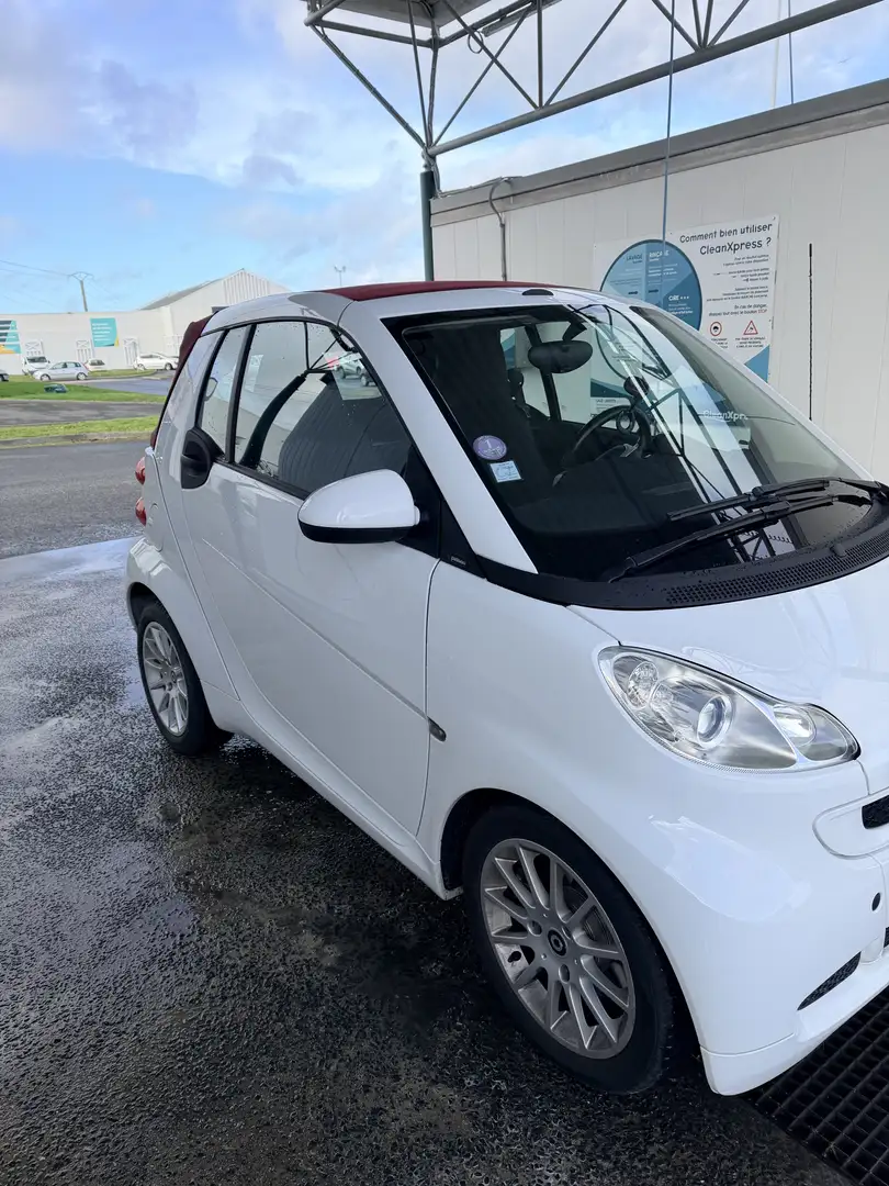 smart forTwo Cabrio 1.0 71ch Passion Blanc - 1