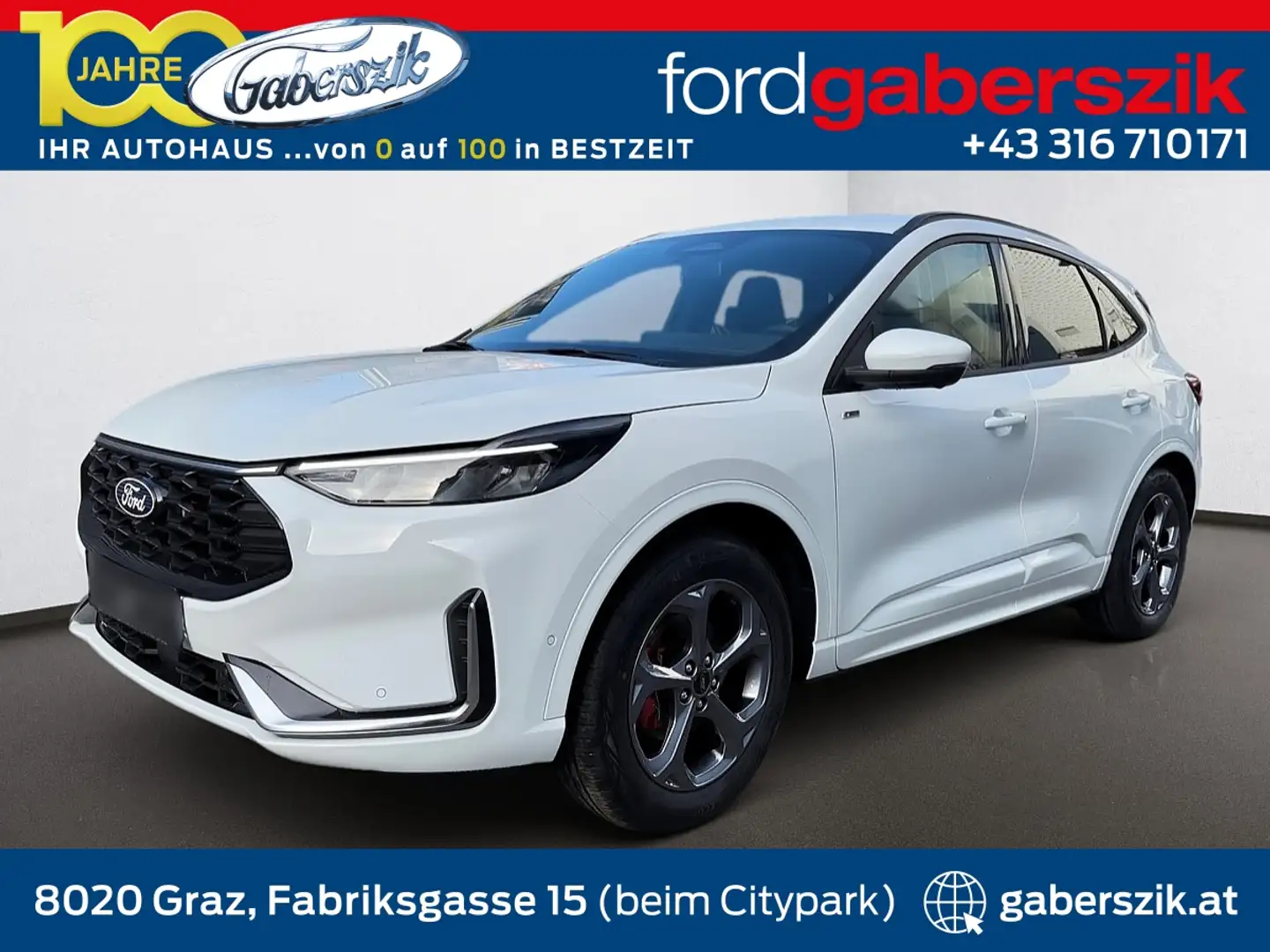 Ford Kuga 2,5 Duratec FHEV ST-Line X Aut. Weiß - 1