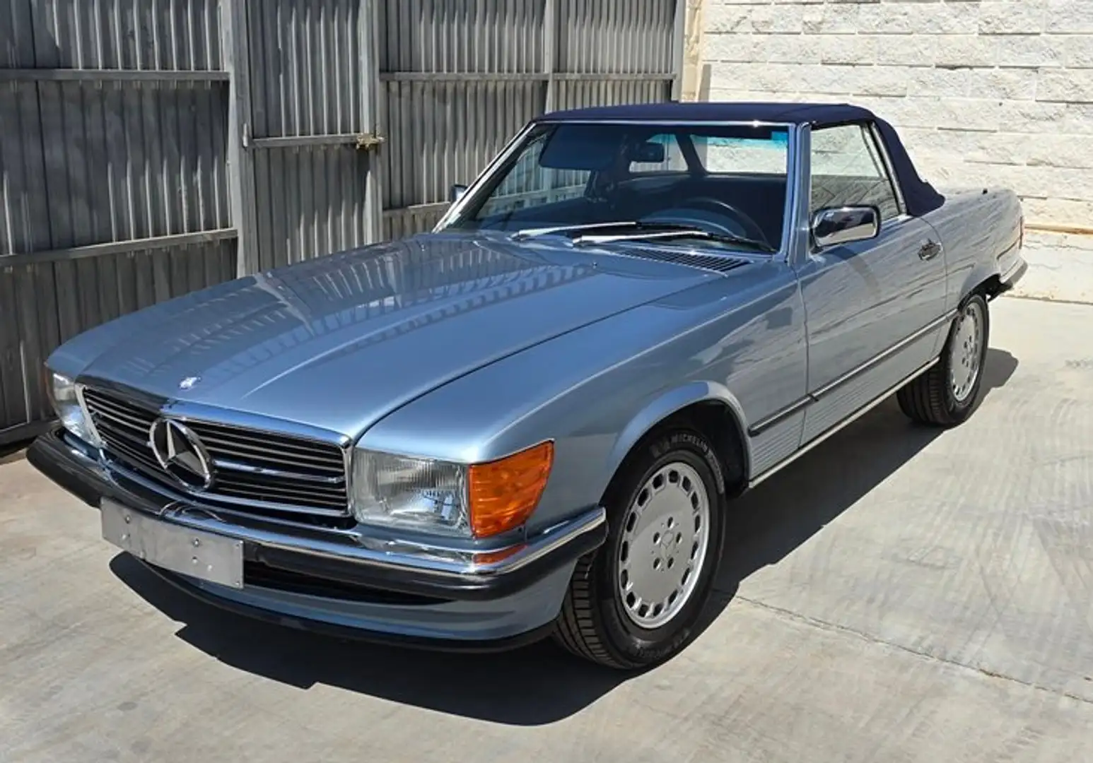 Mercedes-Benz SL 560 560SL Top-Zustand, wenig KM, ein Traum in Blau Azul - 1