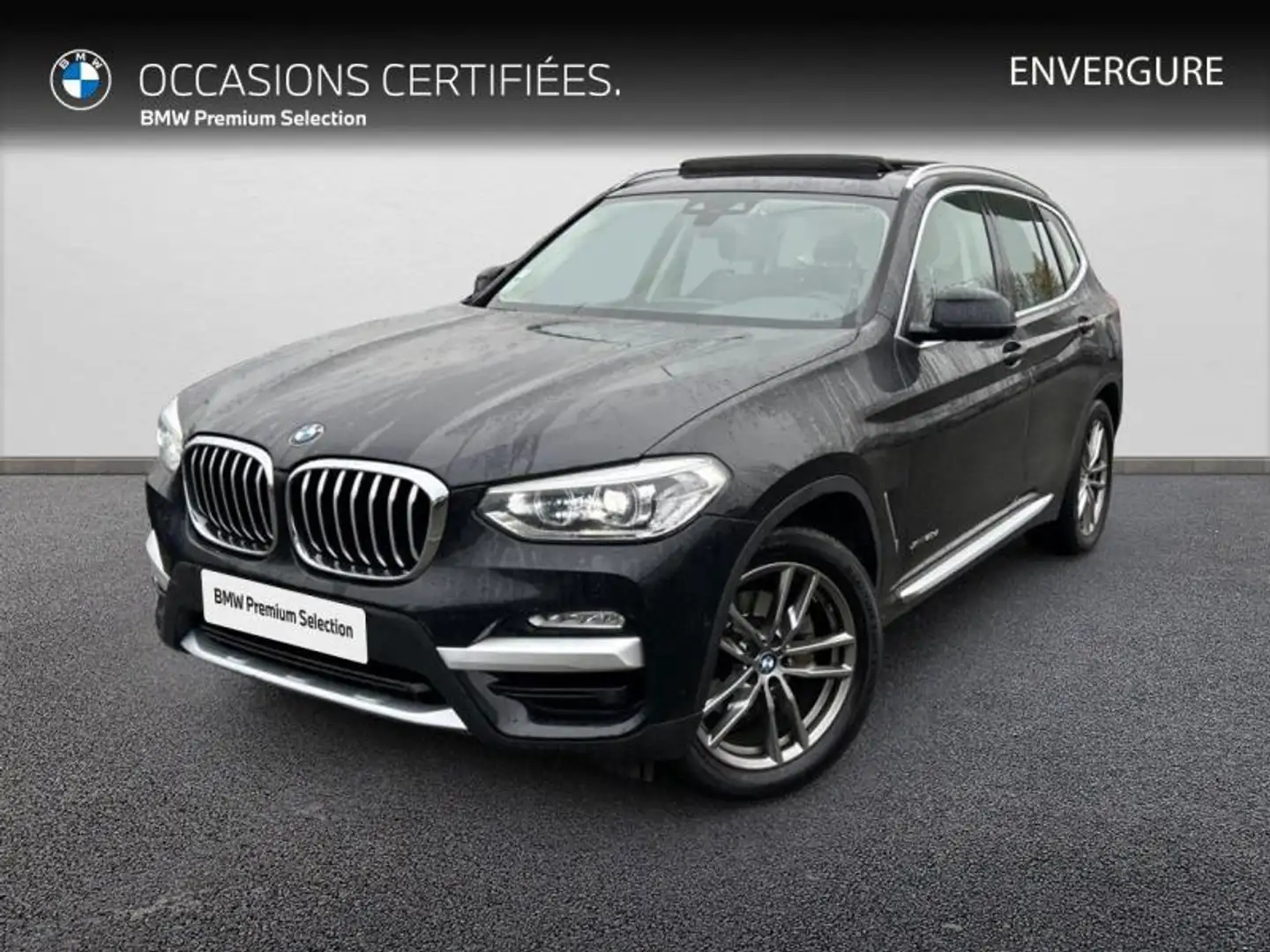 BMW X3 xDrive20dA 190ch xLine Euro6c Noir - 1