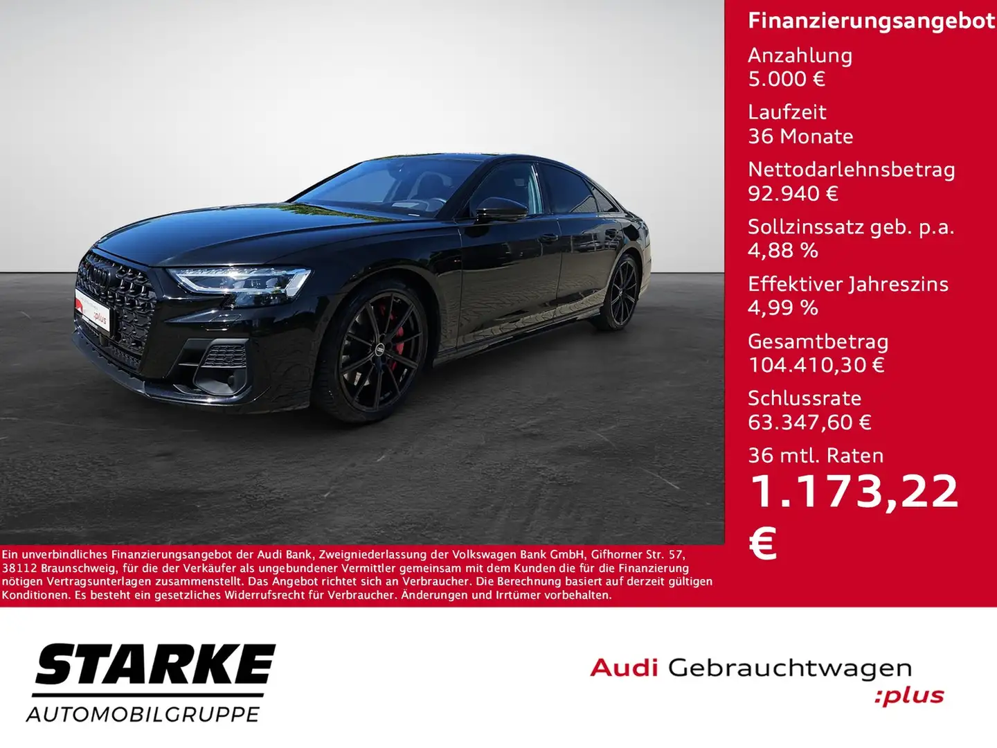 Audi S8 TFSI tiptronic quattro NaviPlus Matrix OLED Hea... Černá - 1