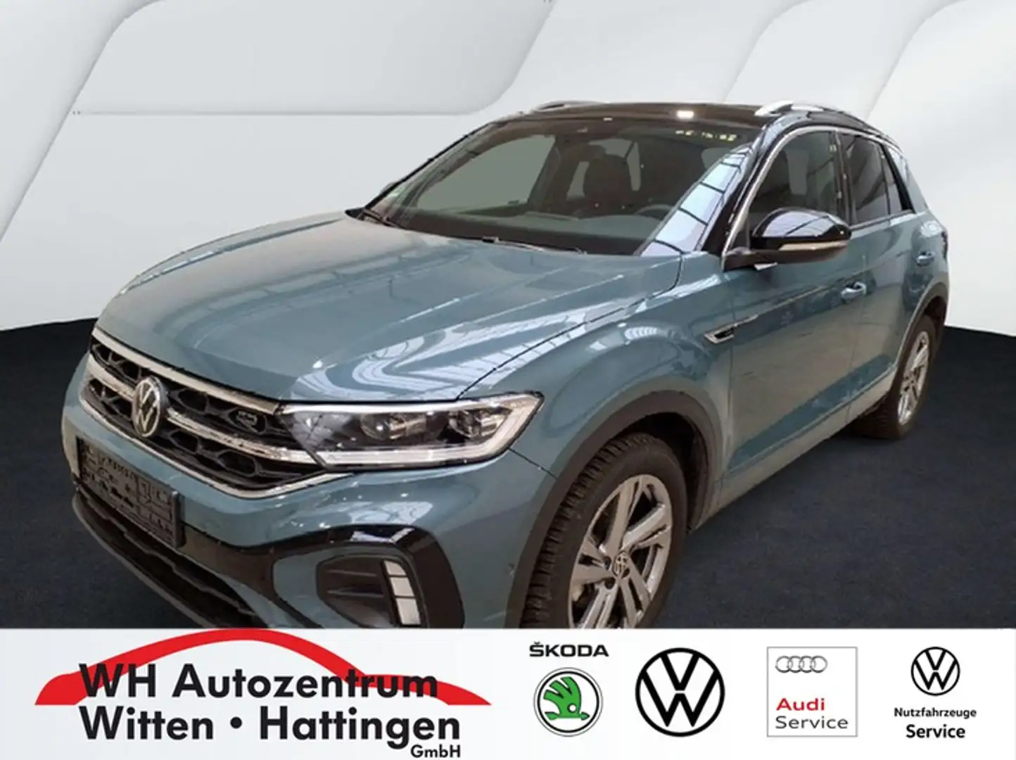 Volkswagen T-Roc 1.5 TSI DSG R-Line NAVI AHK REARVIEW GJ-REIFEN ... Blau - 1