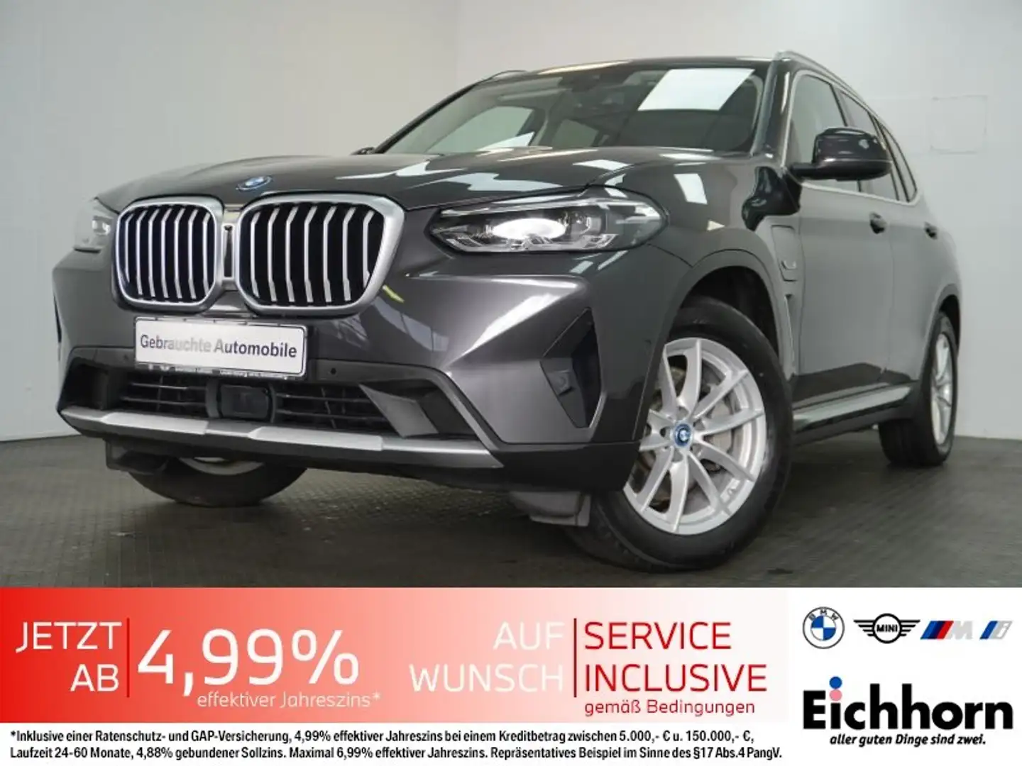 BMW X3 xDrive30e *PGSD.AHK.SPORTSITZE.LEDER* Grau - 1