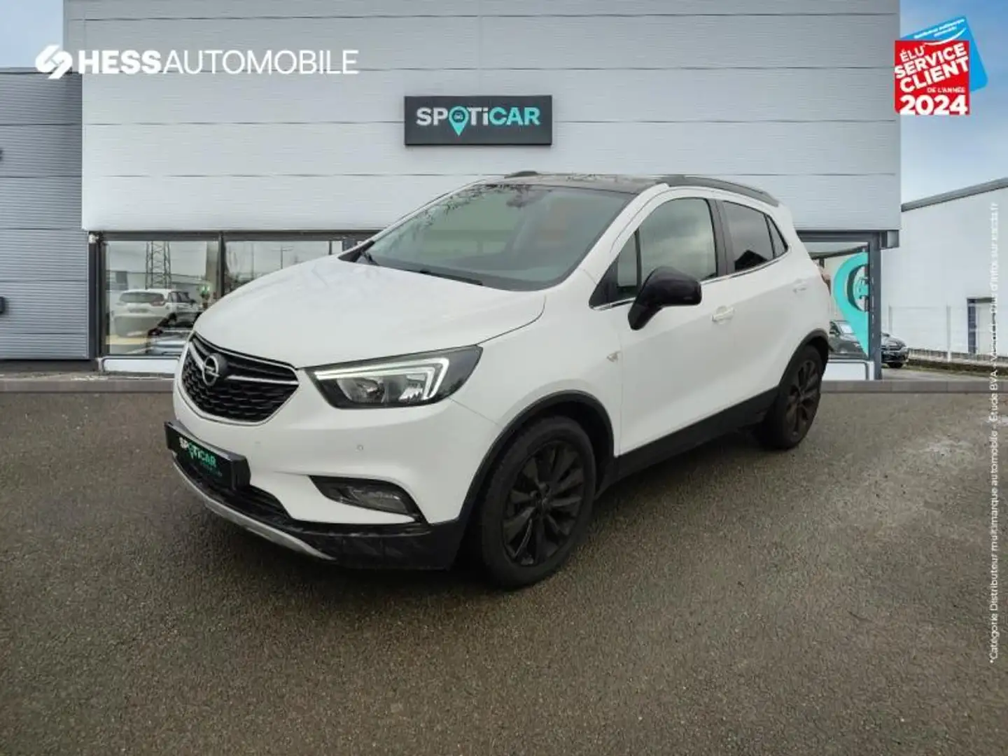 Opel Mokka X 1.4 Turbo 140 Black Edition 4x2 Euro6d-T GPS Blanc - 1
