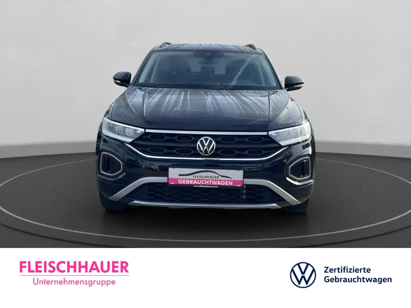 Volkswagen T-Roc 1.0 TSI Goal Navi VC AppConnect TravelAss ACC SHZ Schwarz - 2