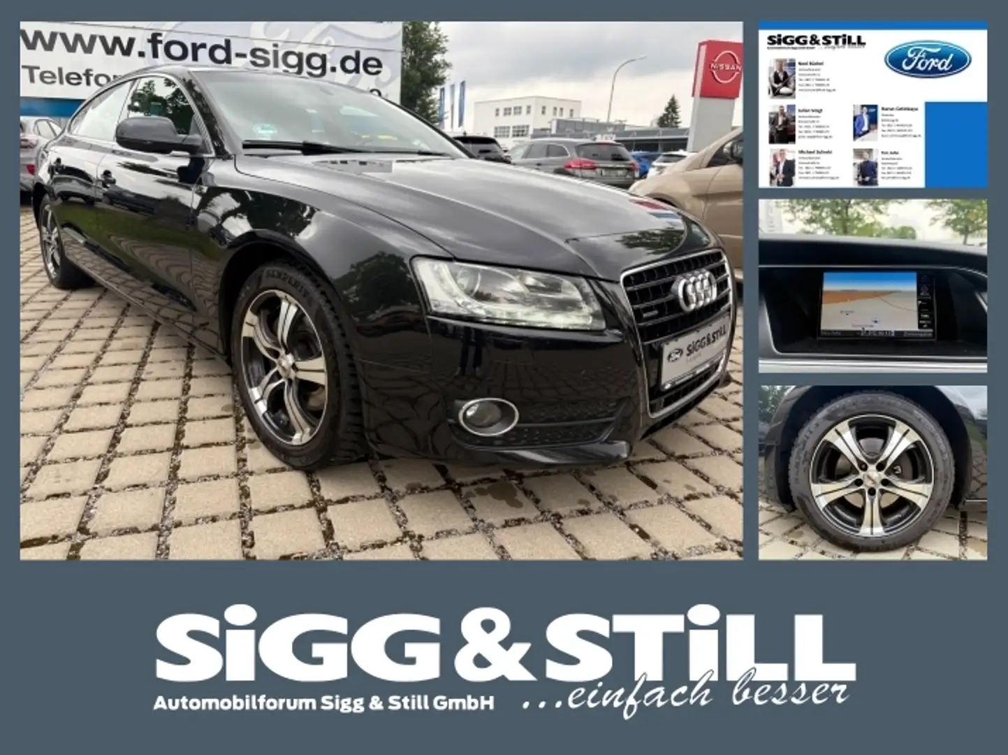 Audi A5 Sportback 3.0 TDI quattro XEN*NAV*LEDER*SHZ*PDC Чорний - 1