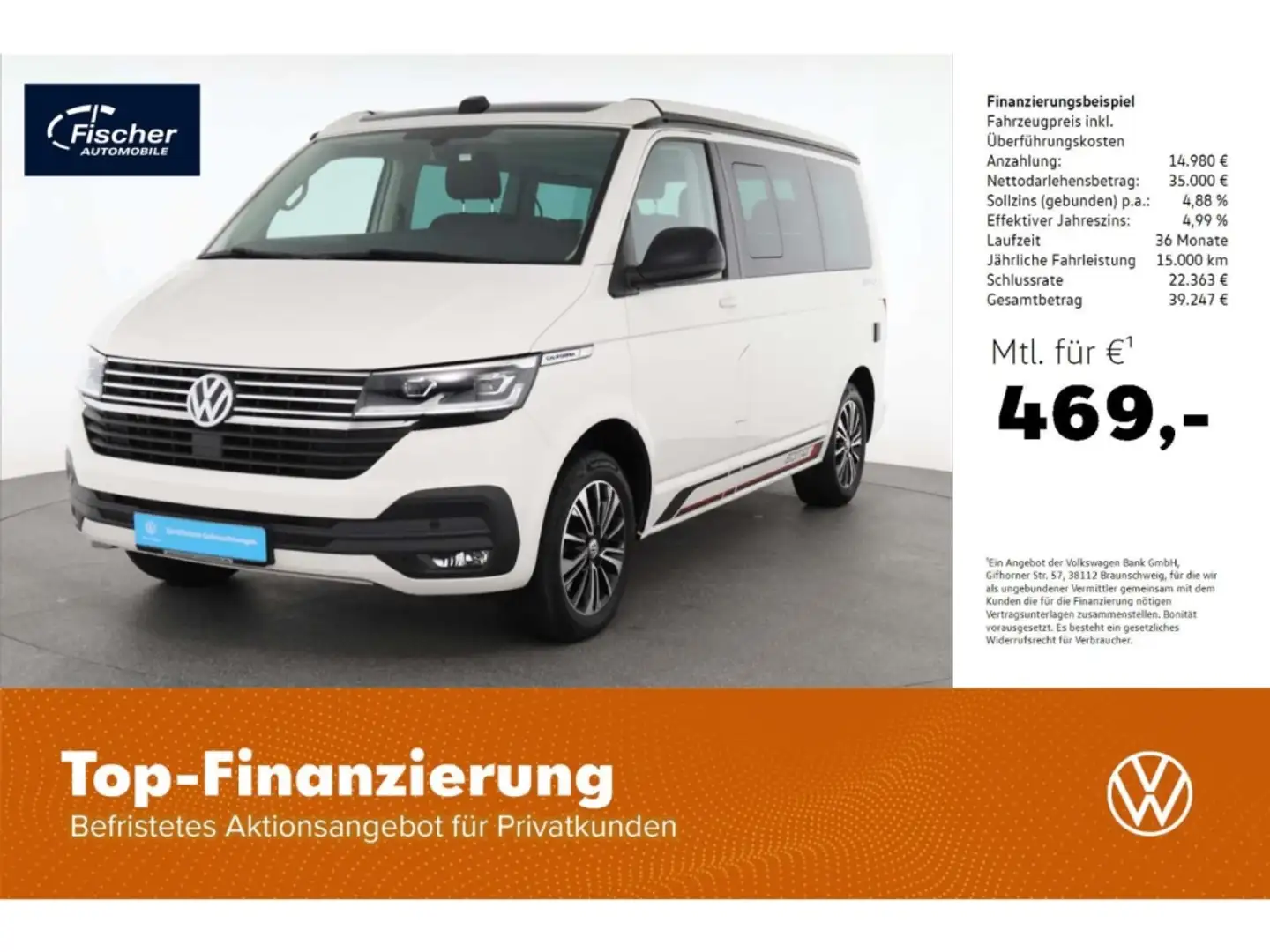 Volkswagen T6.1 California 2.0 TDI Beach Tour Edition Alb - 1
