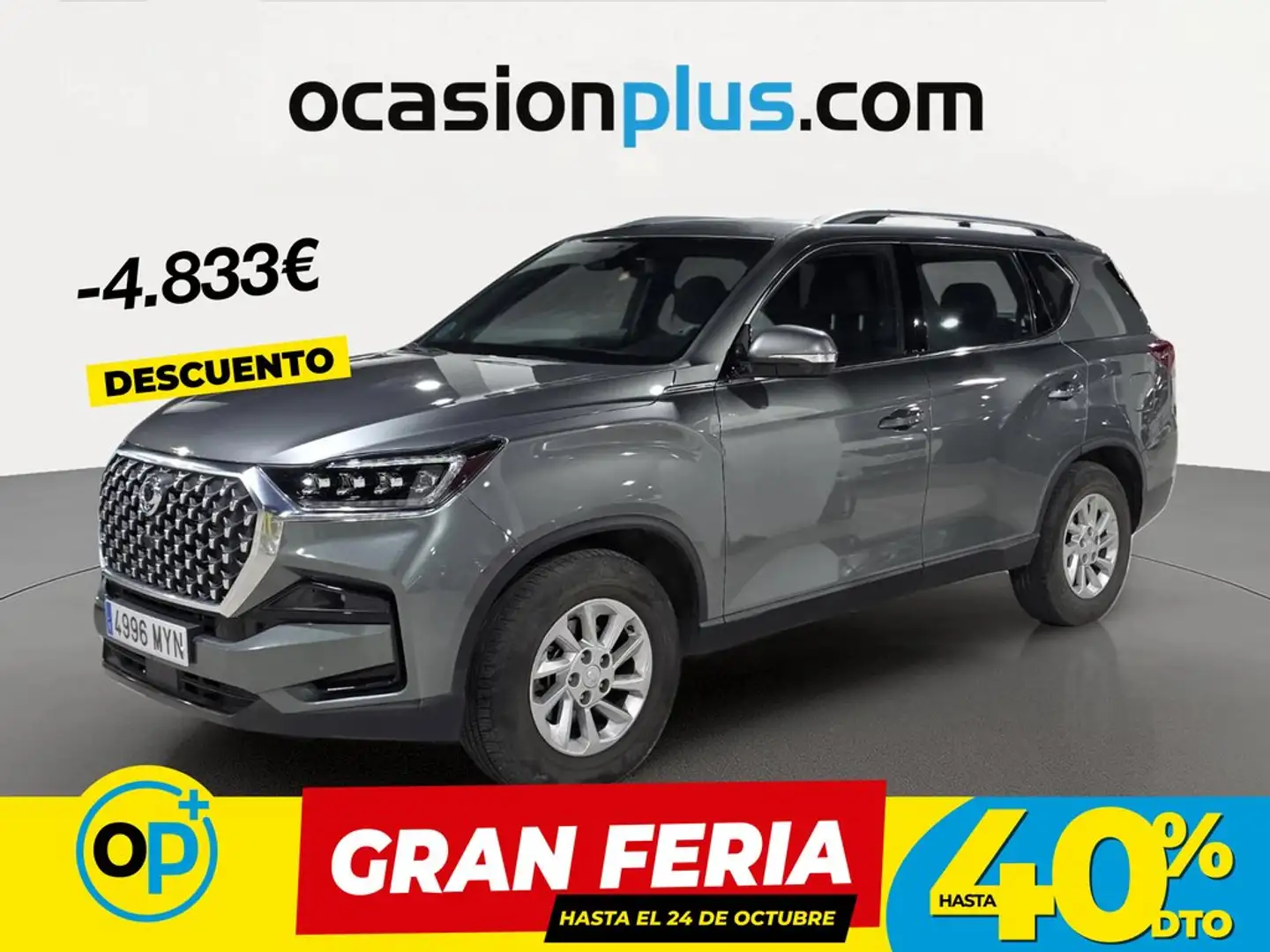 SsangYong Rexton D22 DTR Pro 4x4 Aut. Gris - 1