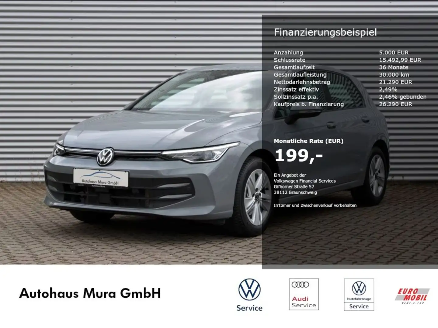 Volkswagen Golf Life 1.5TSI FACELIFT NAVI AHK LED SHZ Gris - 1