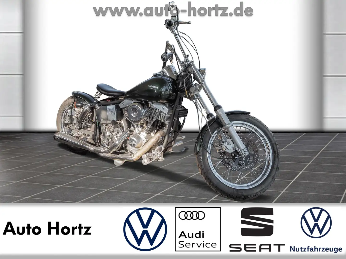 Harley-Davidson Shovelhead Baujahr 1981  Leder Vert - 1