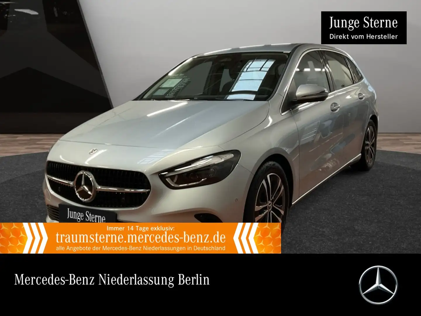 Mercedes-Benz B 180 d PROGRESSIVE+AHK+MULTIBEAM+KAMERA+8G Silber - 1