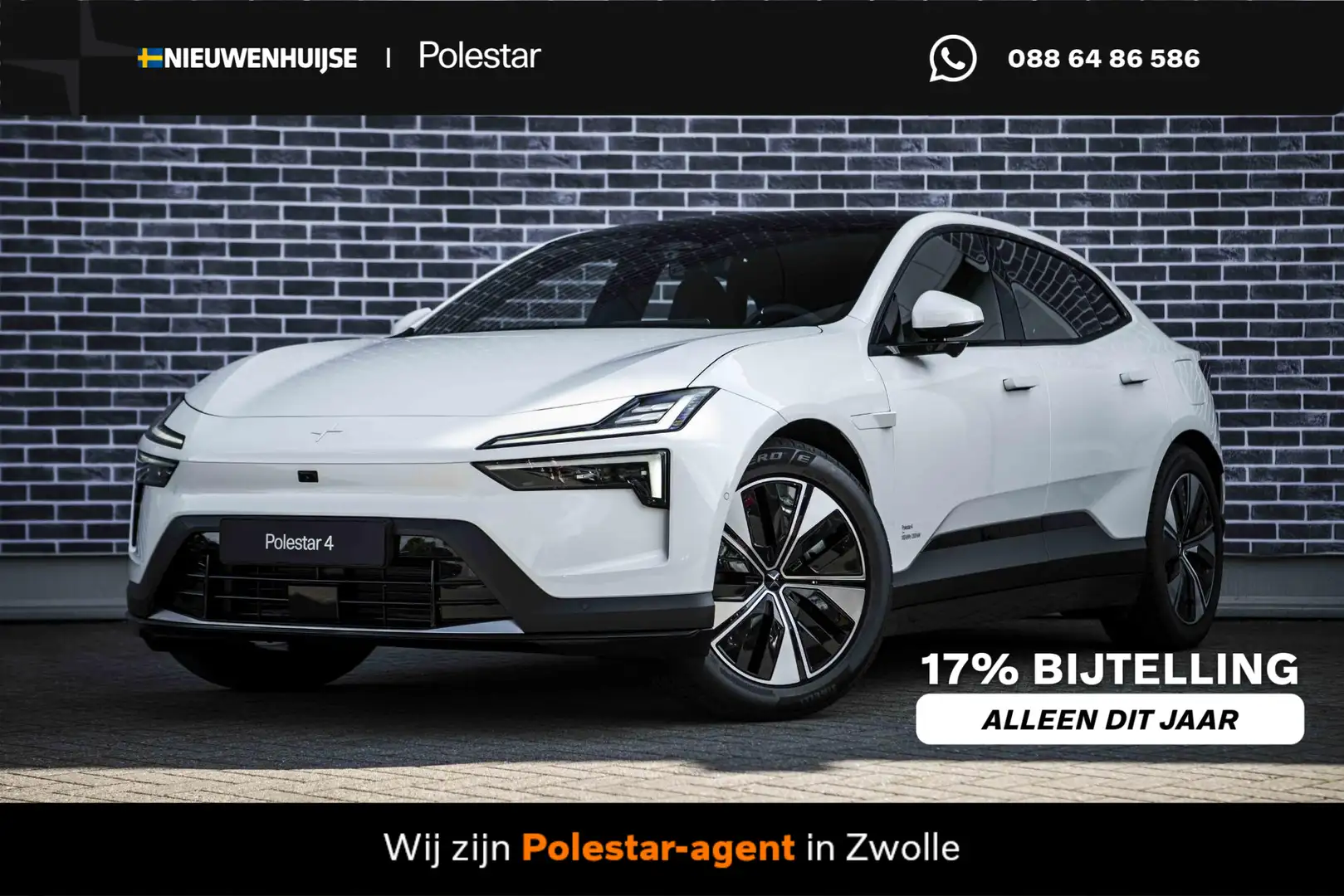 Polestar 4 Long Range Single motor 100 kWh | Nieuw op voorraa Weiß - 1