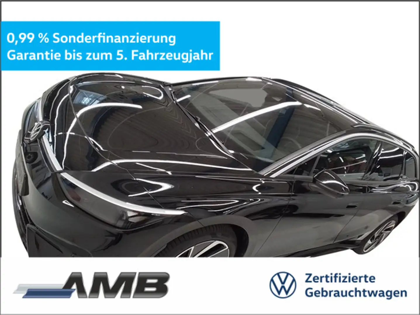 Volkswagen ID.7 Tourer Pro 77kWh/AHK/Matrix/Wärmepu/01.30Ga Schwarz - 1