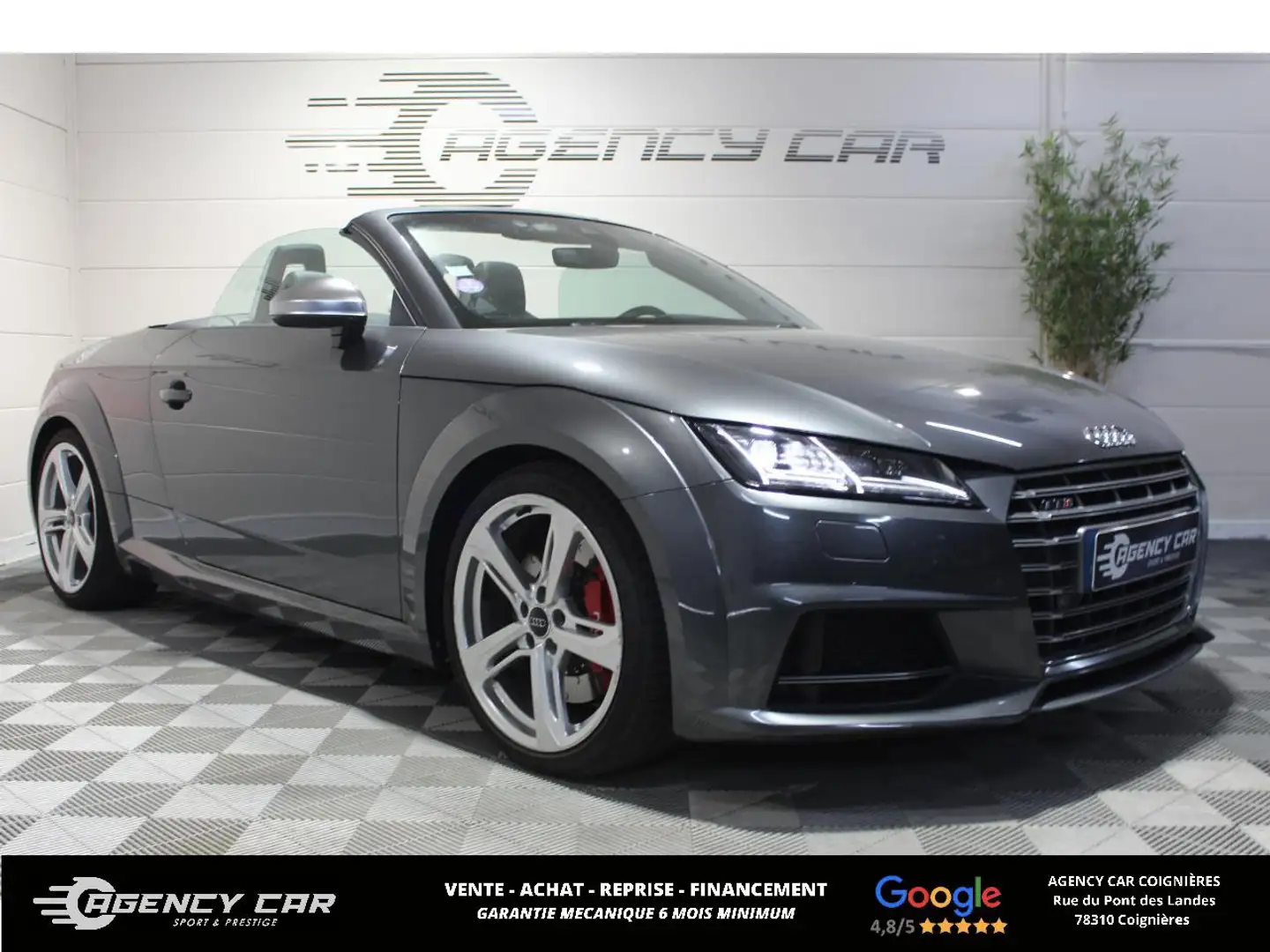 Audi TTS Quattro 310 S-tronic véhicule FR Gris - 1