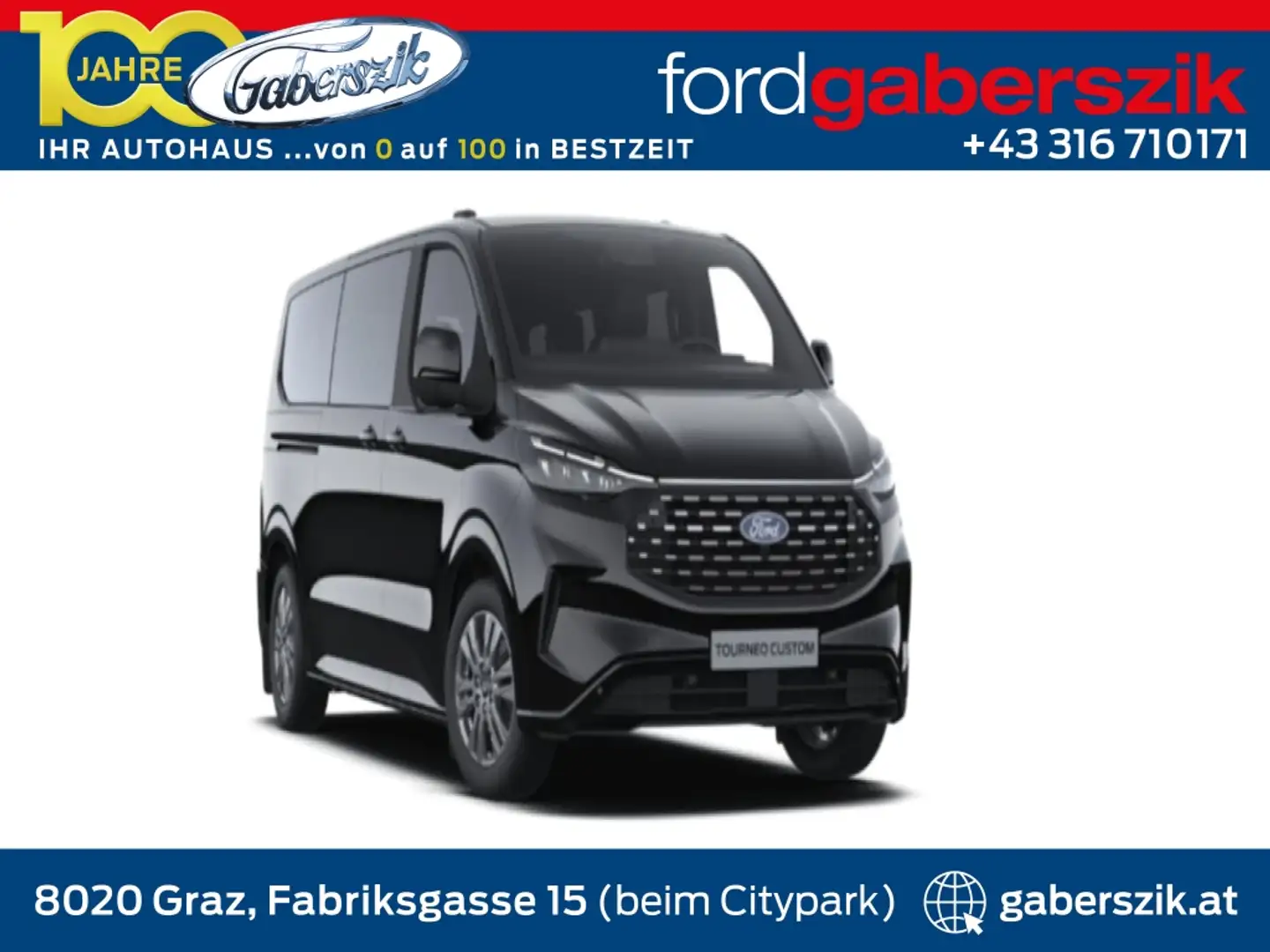 Ford Tourneo Custom Bus 2,0 EcoBlue 320 L2H1 AWD Titanium Aut. *PRO... Zwart - 1