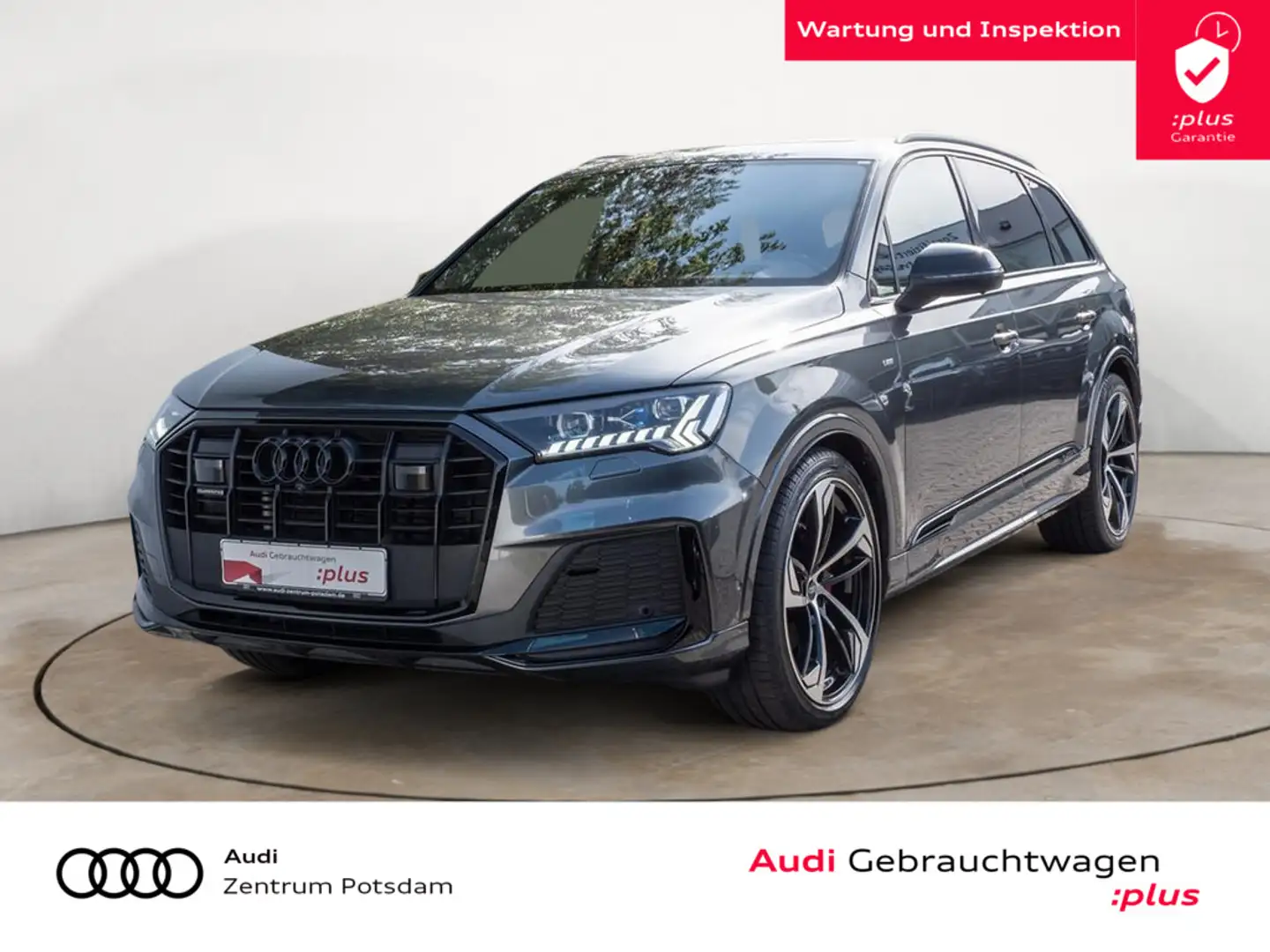 Audi Q7 50TDI quattro S line MATRIX NAVI AHK B&O Gris - 1