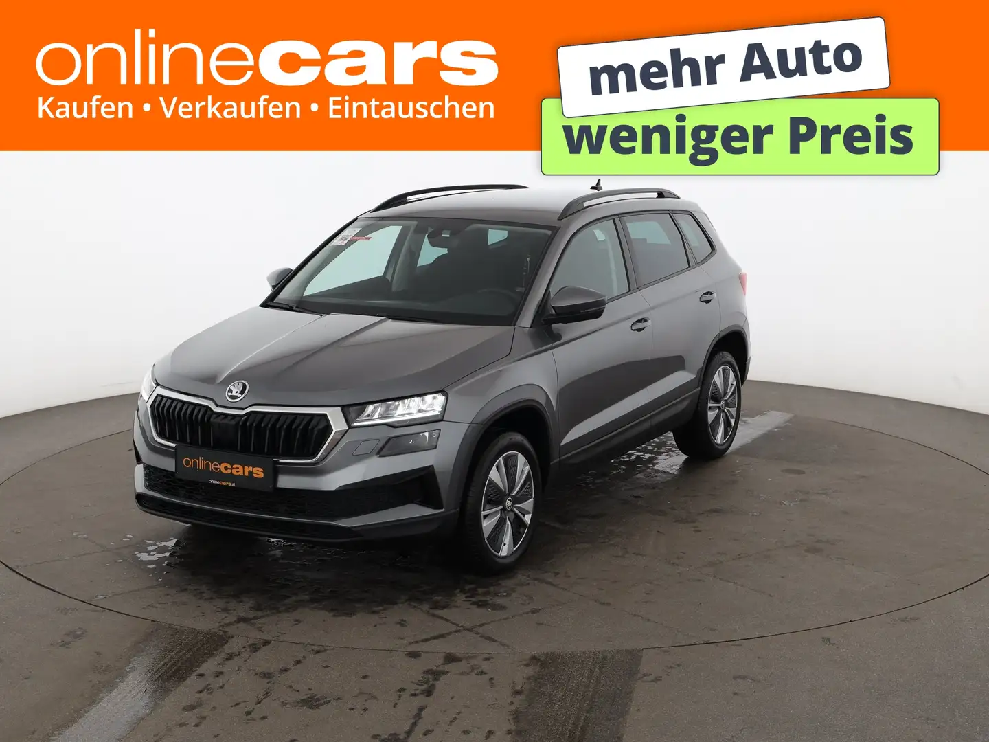 Skoda Karoq 2.0 TDI Ambition AHK LED RADAR NAVI R-CAM Grau - 1