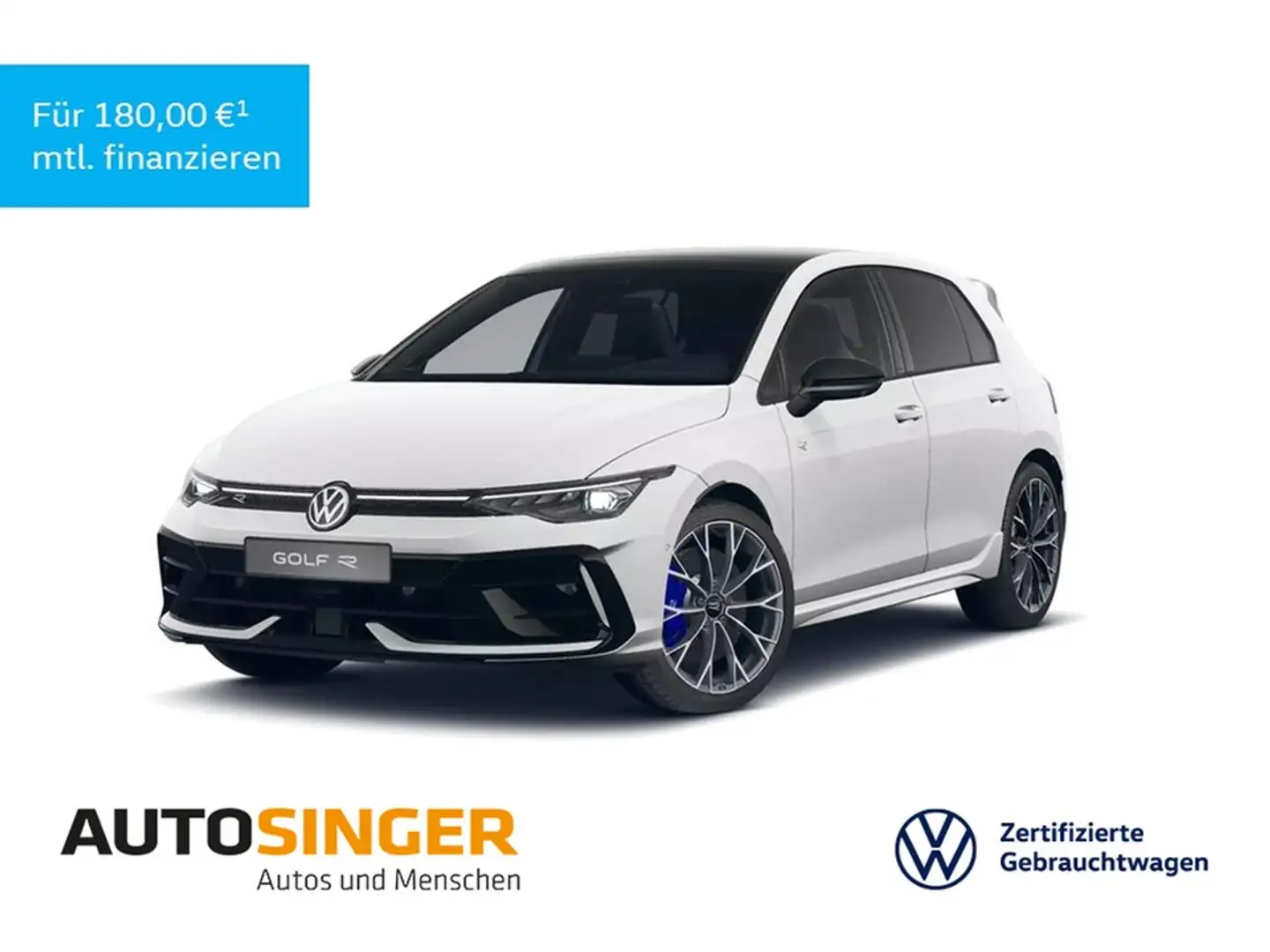 Volkswagen Golf R *FACELIFT*AHK*IQ-L*PANO*DCC*ACC*360*HUD* Weiß - 1