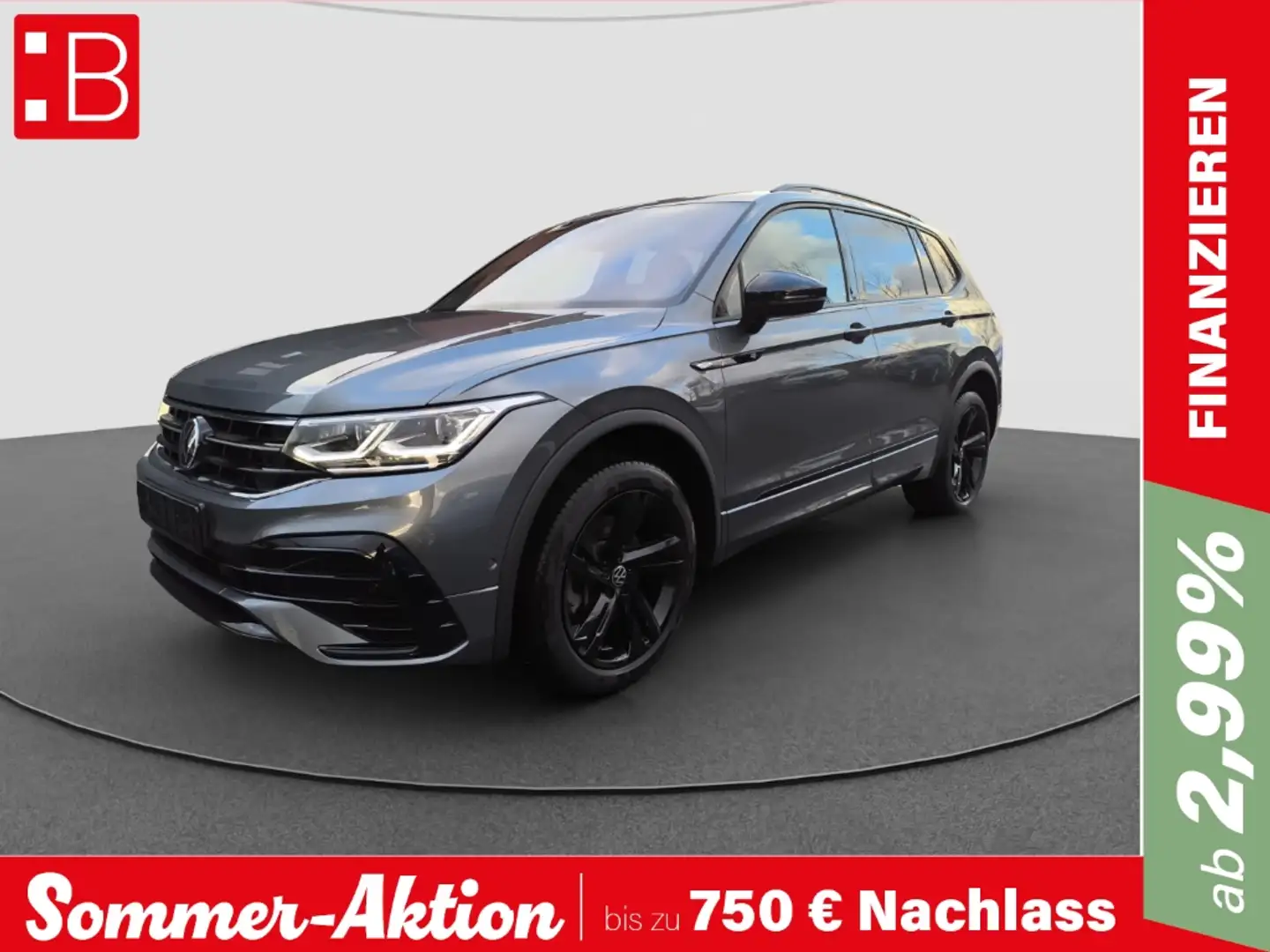 Volkswagen Tiguan Allspace 2.0 TSI DSG 4Mo R-Line 5-J-GAR. AHK 7-SITZER RFK S Grau - 1
