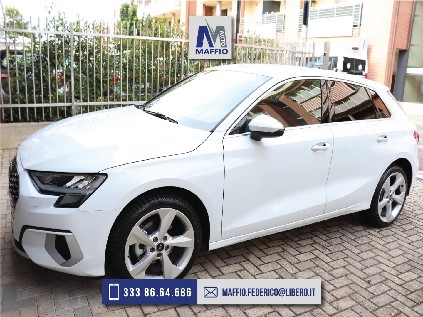Audi A3 SPORTBACK 35 2.0 TDI BUSINESS ADVANCED S-TRONIC Blanc - 1