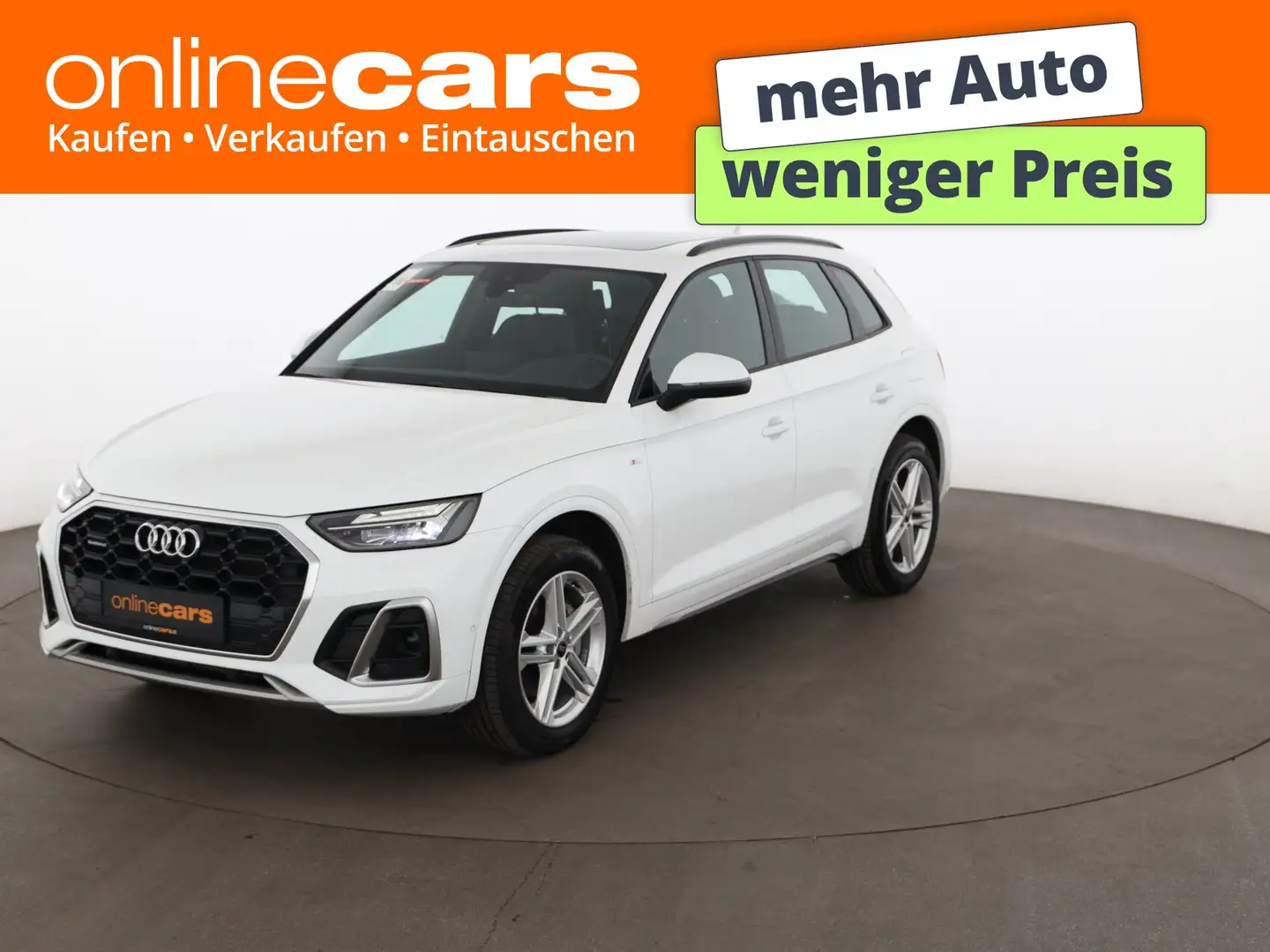 Audi Q5 50 TFSI e quattro S-Line Aut LED AHK SKY LEDER Weiß - 1