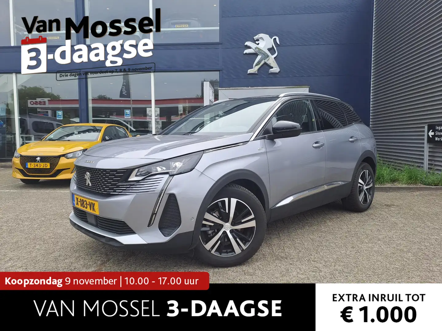 Peugeot 3008 1.2 Hybrid 136 GT Grijs - 1