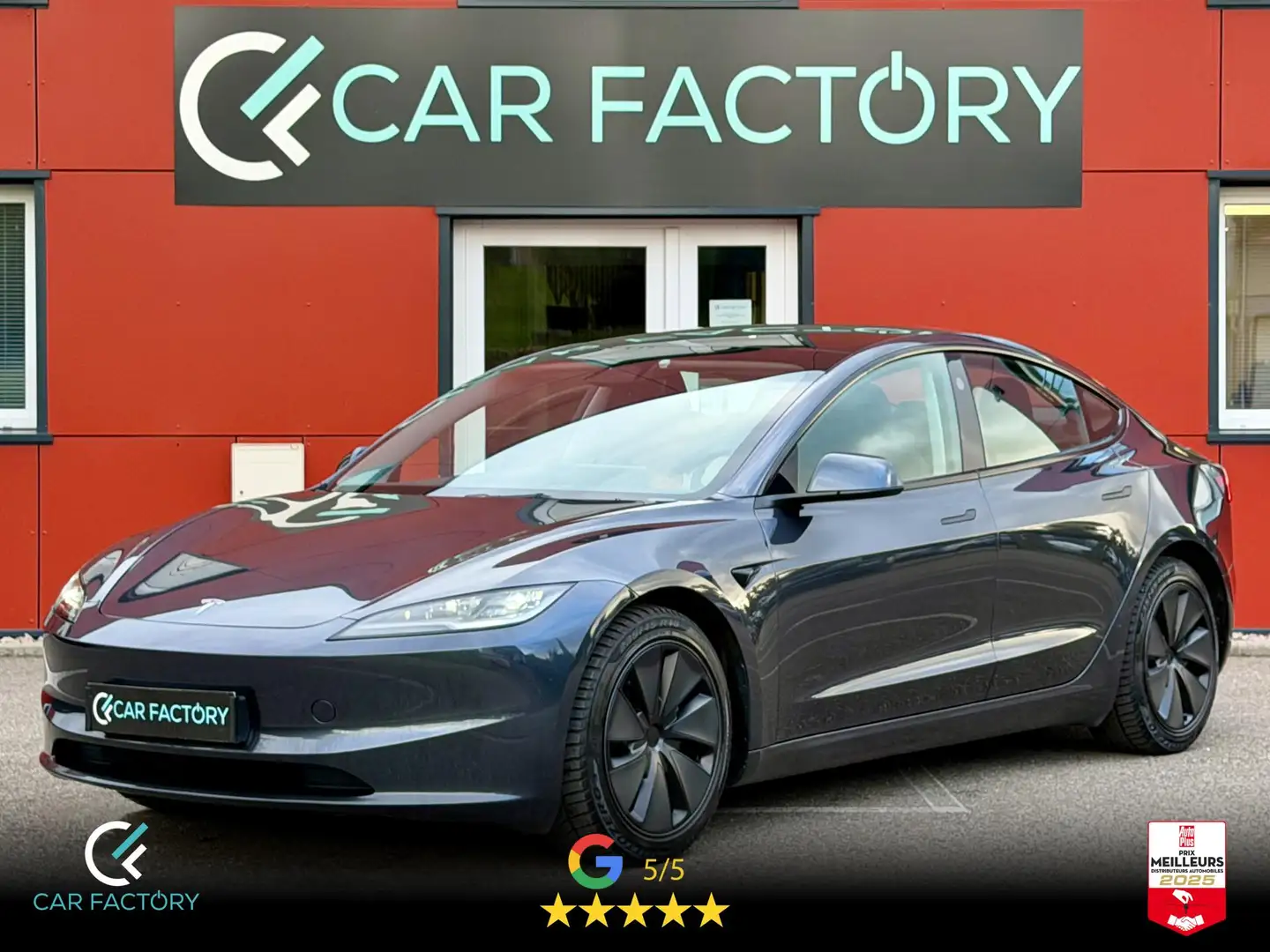 Tesla Model 3 Highland Dual Motor AWD Long Range Autonomie 678km Garantie 2032 Gris - 1