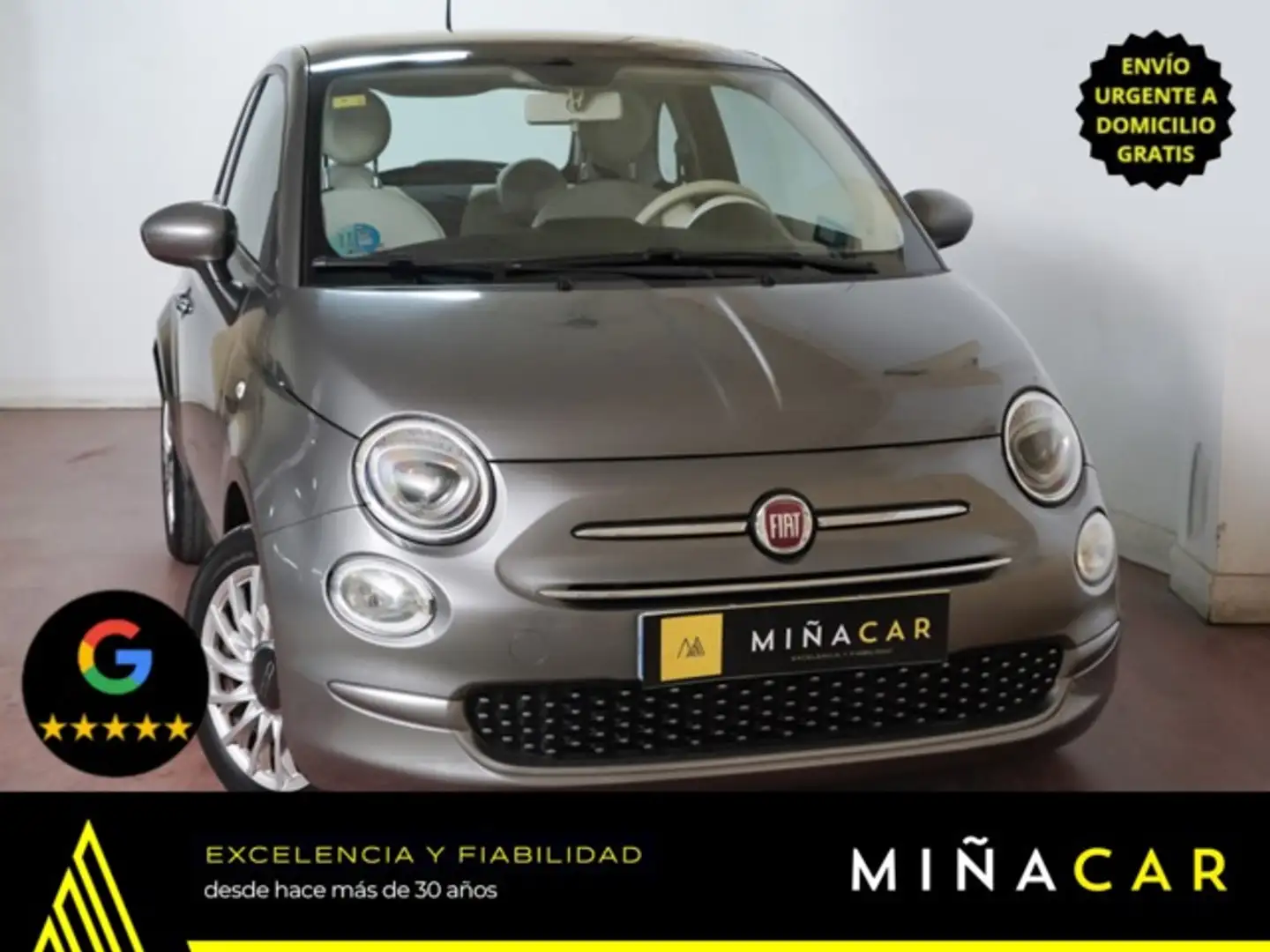 Fiat 500 1.0 GSE Lounge Gris - 1