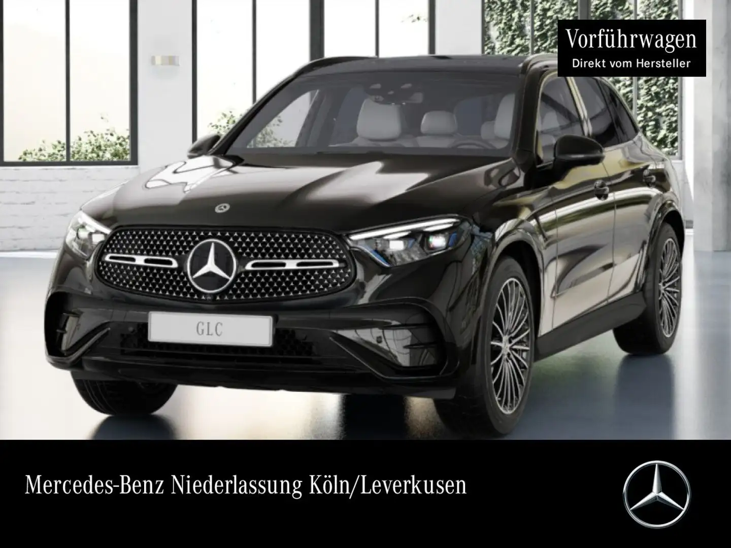 Mercedes-Benz GLC 200 4M AMG+NIGHT+PANO+360+AHK+KEYLESS+9G Schwarz - 1