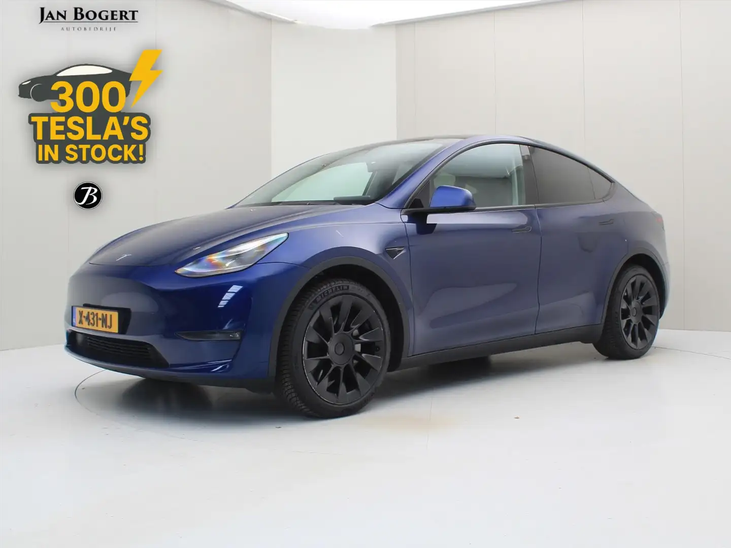 Tesla Model Y Long-Range AWD 351pk 75 kWh [ TREKHAAK+AUTOPILOT+2 Modrá - 1