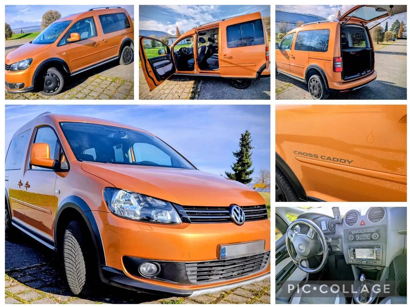 Volkswagen Caddy Cross Caddy TDI DSG Standh/Allr/AHK 8fach bereift Orange - 1