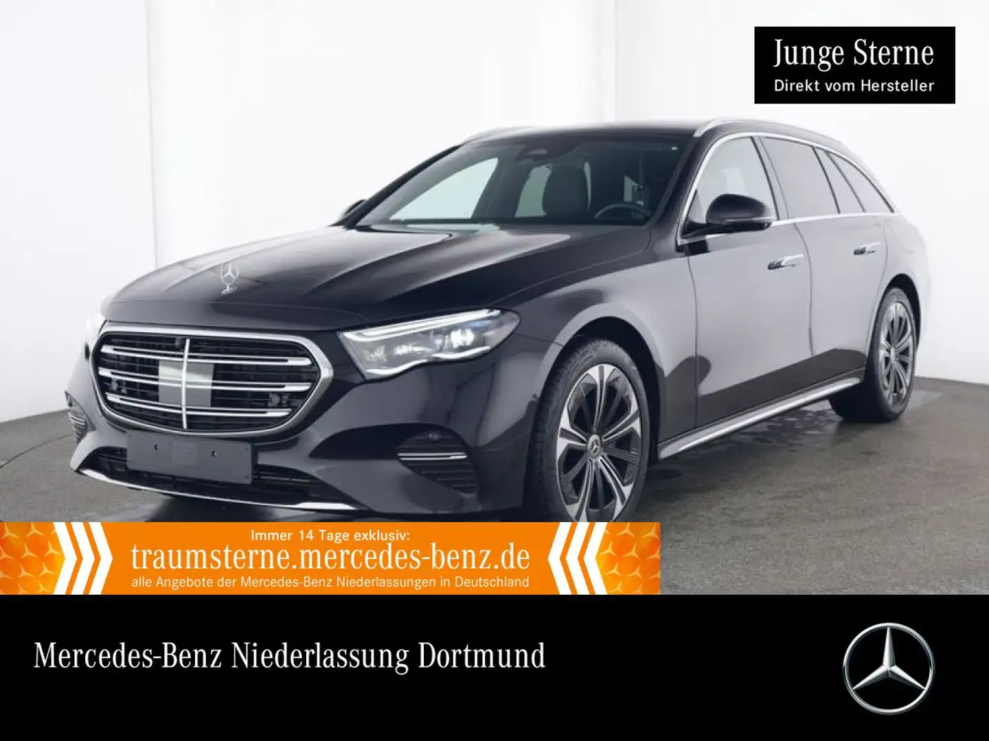 Mercedes-Benz E 300 de T 4M 360° Burmester Distr. AHK Sitzklima Nero - 1